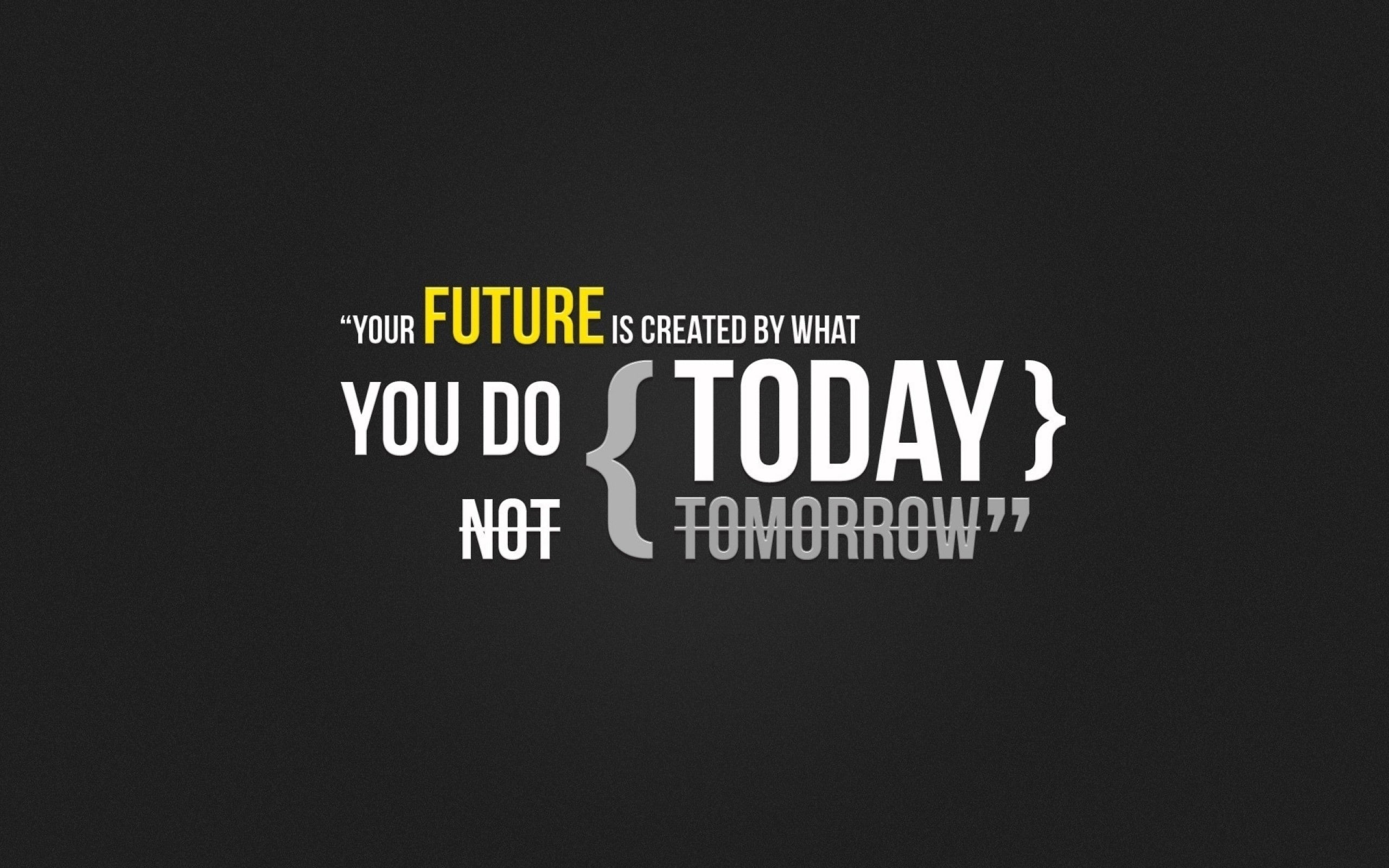 2K, quotes, text, yellow, textures, today, futuristic, typography, HD Wallpaper
