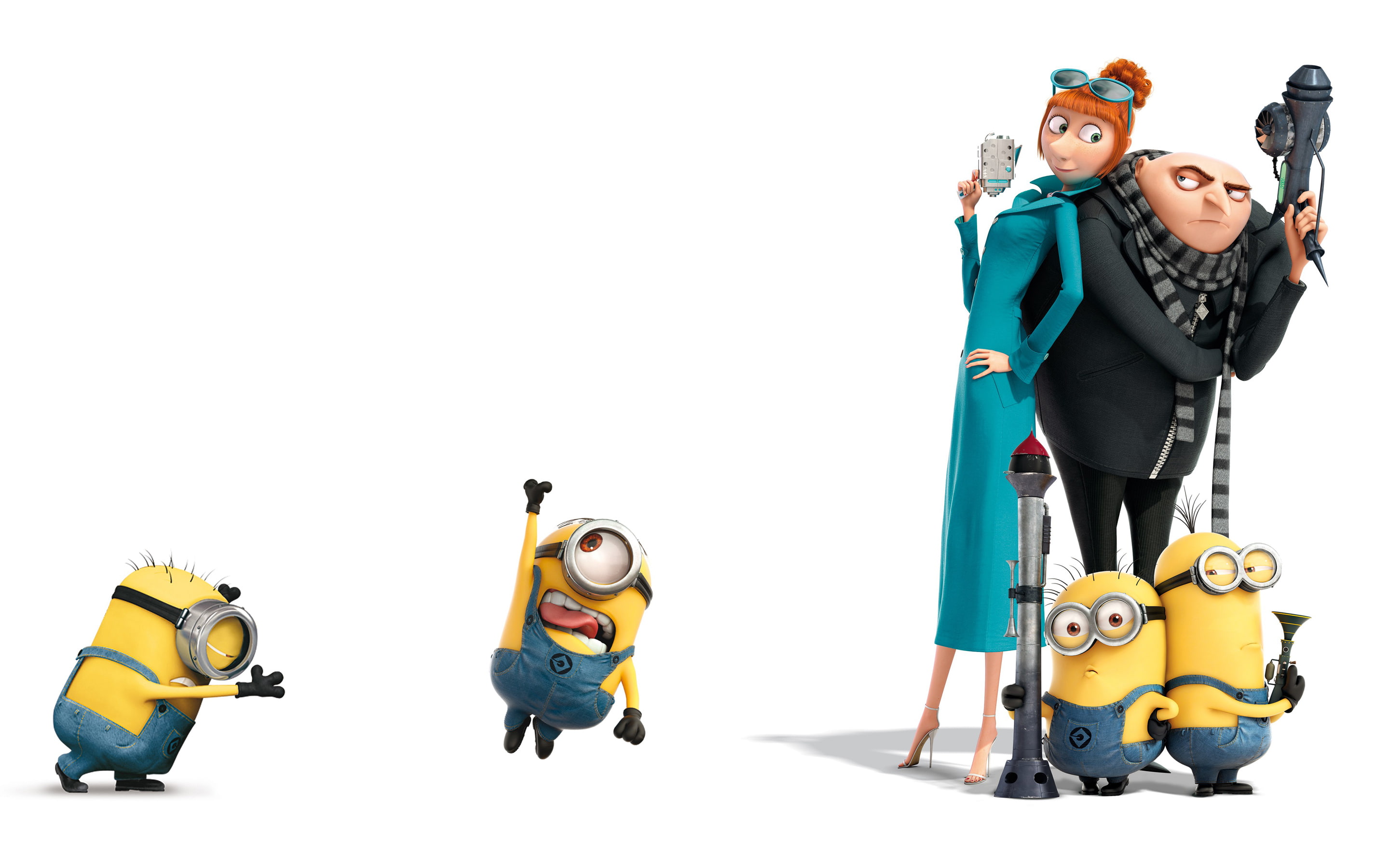 team, movies, minions, gru, 2K, lucy, HD Wallpaper