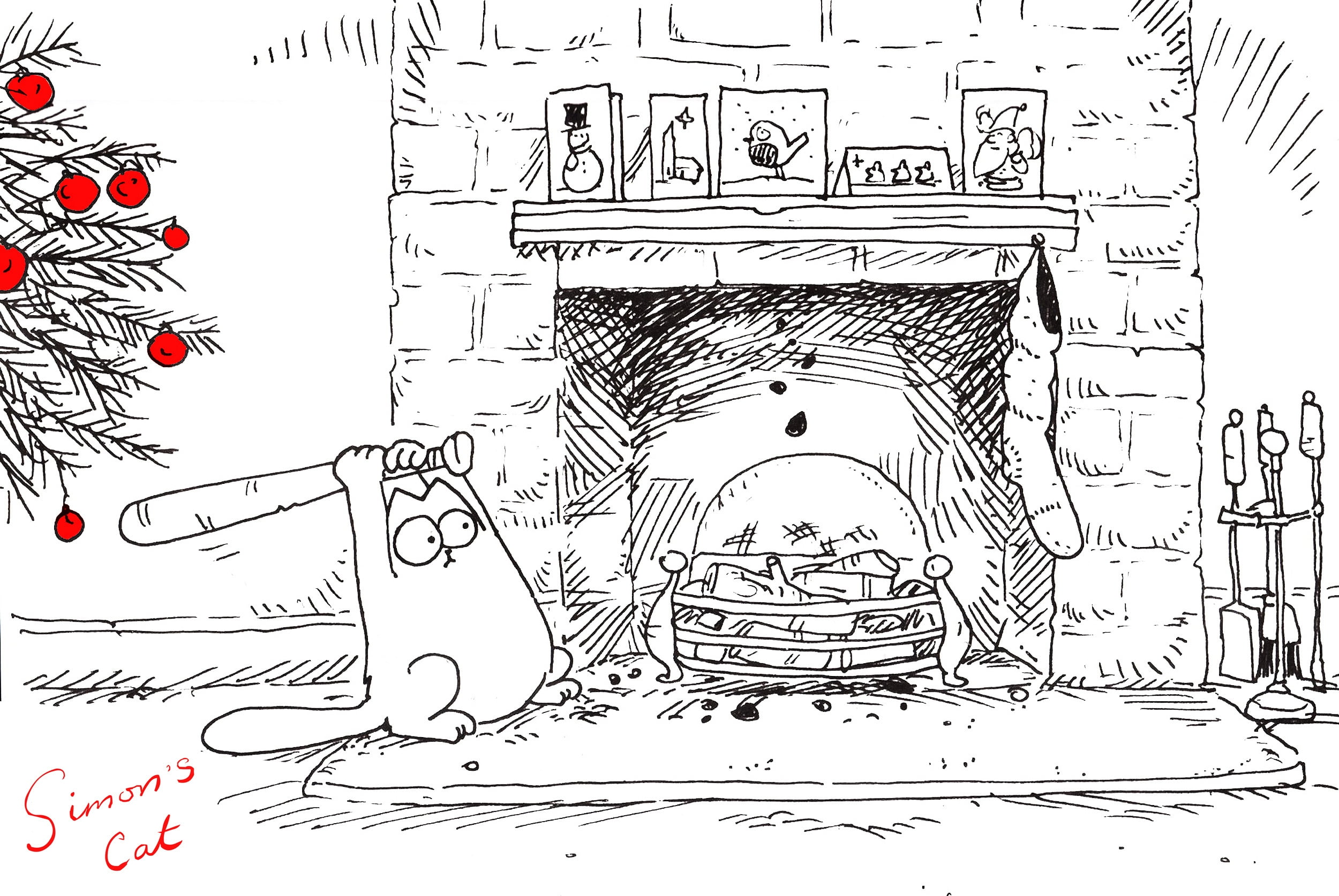 indoors, painted Image, old, animation, art and craft, coloring Book, doodle, drawing - Activity, print, architecture, isolated, new year, decoration, simons cat, HD Wallpaper