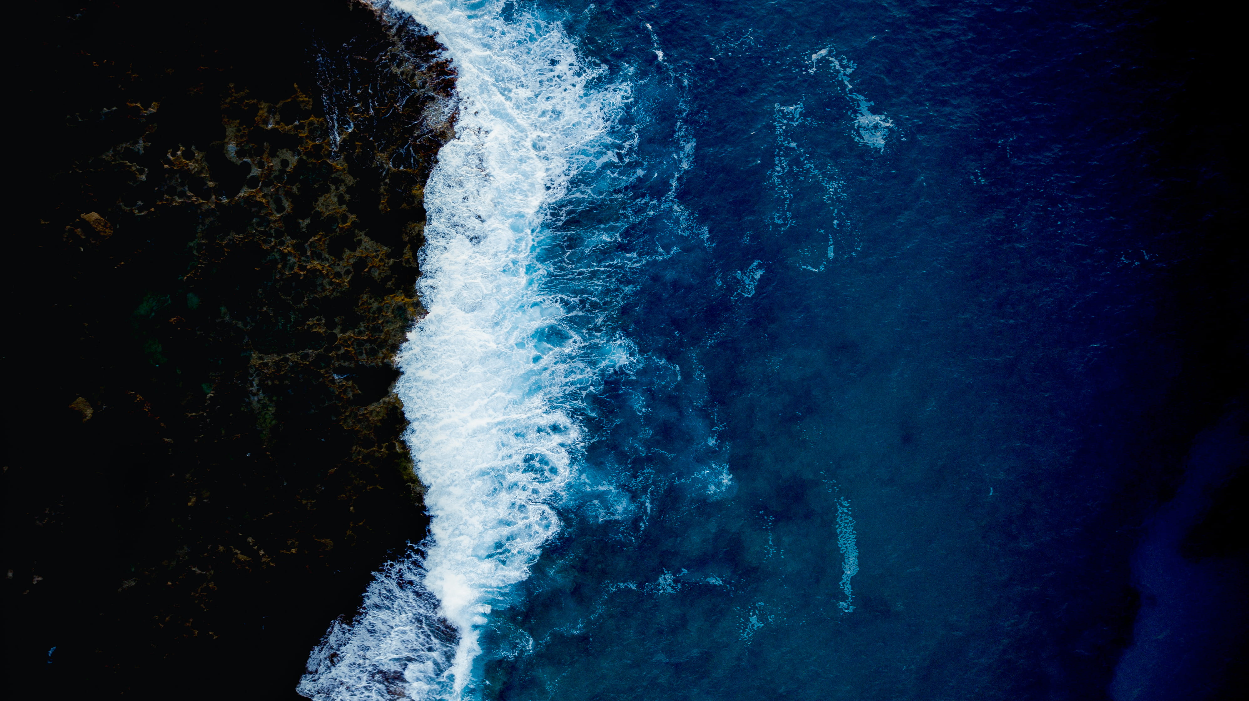 day, water, flowing water, oahu, sport, ocean, 4K, adventure, rocks, explore, motion, scenics - nature, wavebreak, waterfall, shorebreak, united states, HD Wallpaper