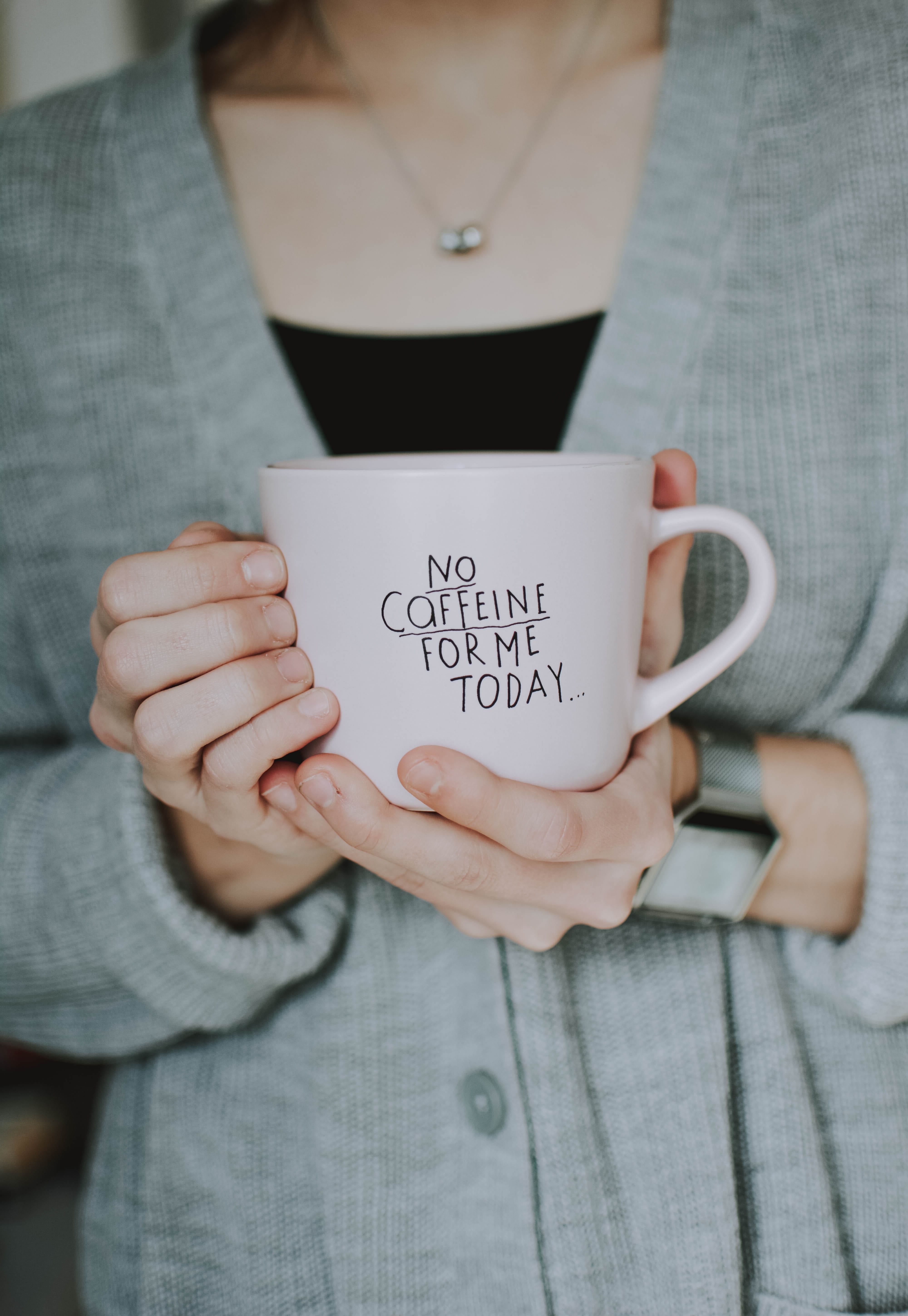real people, hands, cardigan, words, hand, human hand, midsection, western script, message, woman, drink, adult, mug, indoors, front view, lifestyles, one person, Phone HD Wallpaper