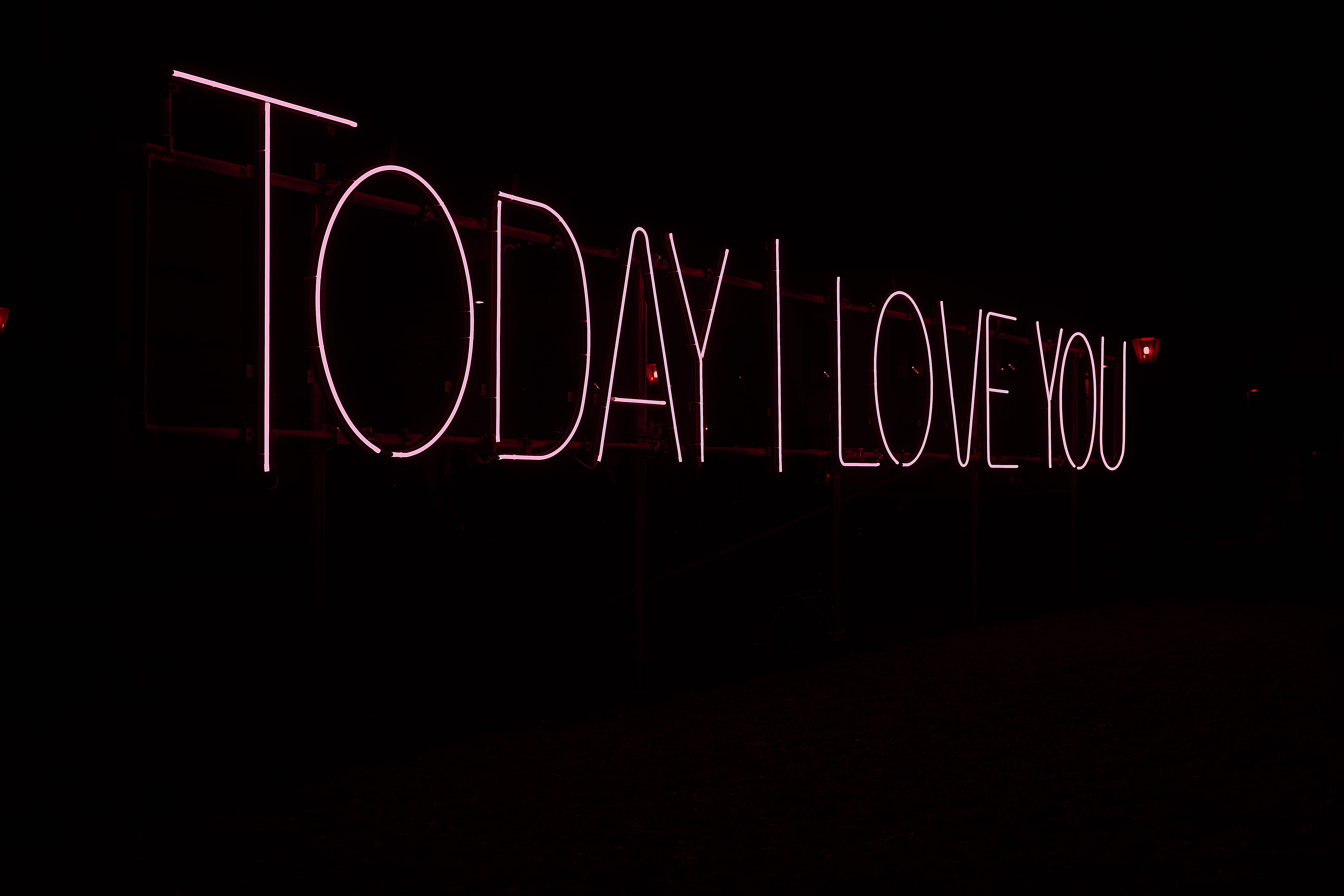food and drink, illuminated, communication, light - natural phenomenon, lighting equipment, toady, message wall, black background, message, neon, studio shot, HD Wallpaper