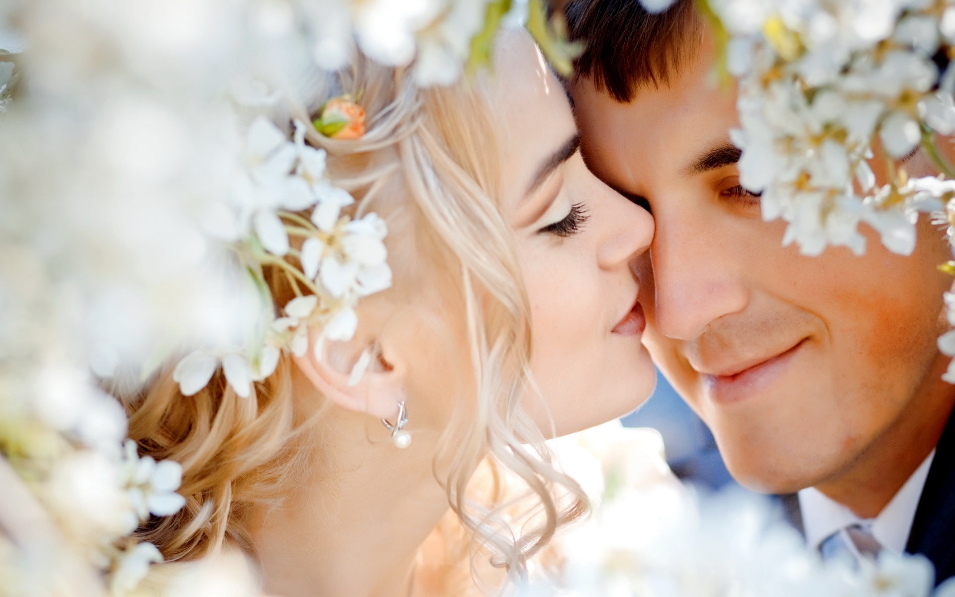 photography, 1080P, tenderness, fulfilled, dreams, Wedding, Love, abstract, Flowers, art, newlyweds, today, hd, feelings, HD Wallpaper