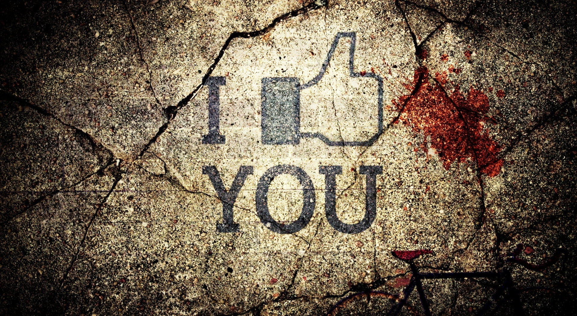 transportation, vignette, message, symbol, Grunge, paint, facebook, road, textured, Artistic, street, creativity, day, communication, text, no people, 1080P, HD Wallpaper
