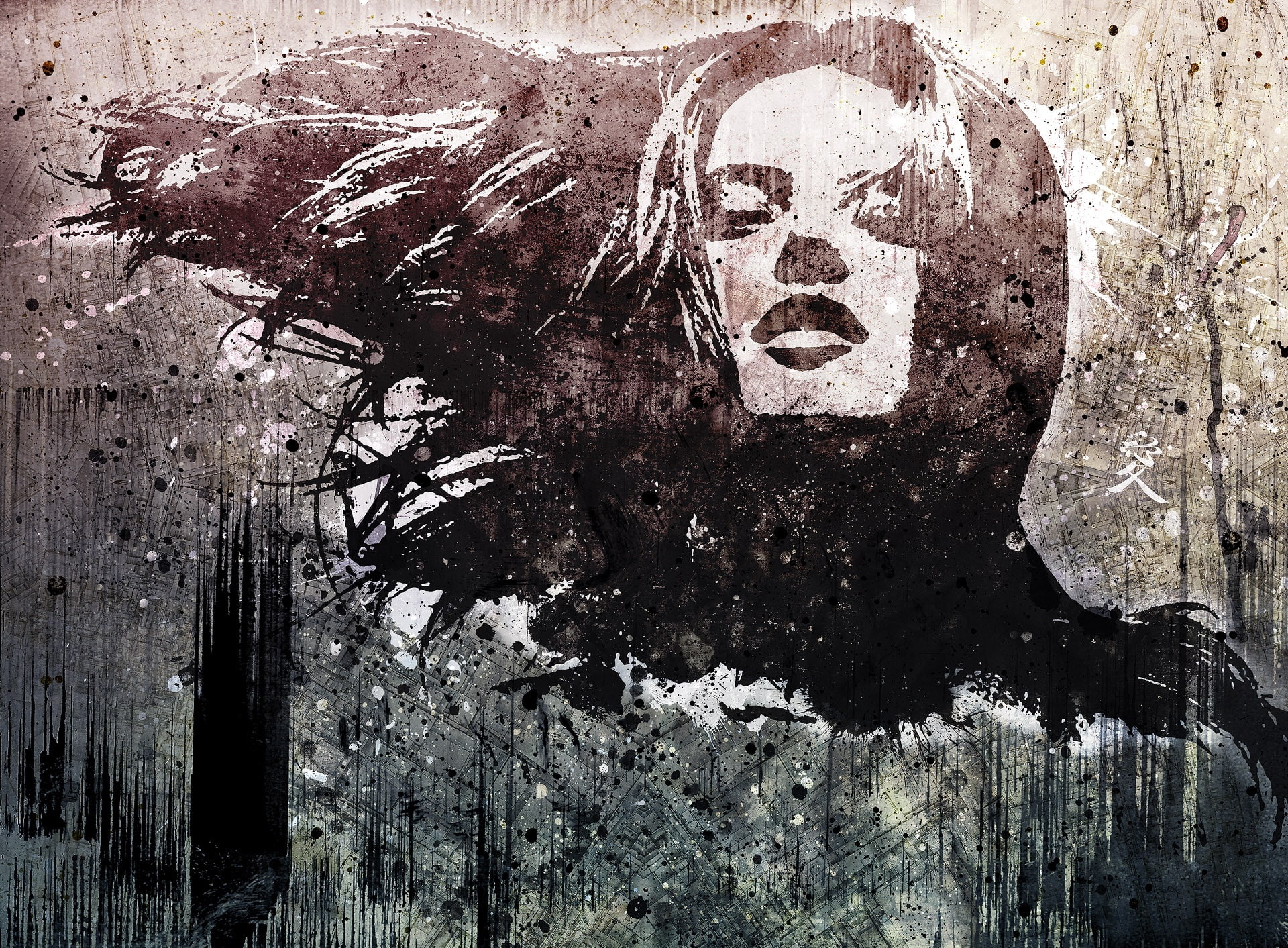 dark art, portrait, deterioration, Digital, no people, day, outdoors, Splatter, digital composite, Artistic, damaged, tree, representation, emotion, close-up, HD Wallpaper