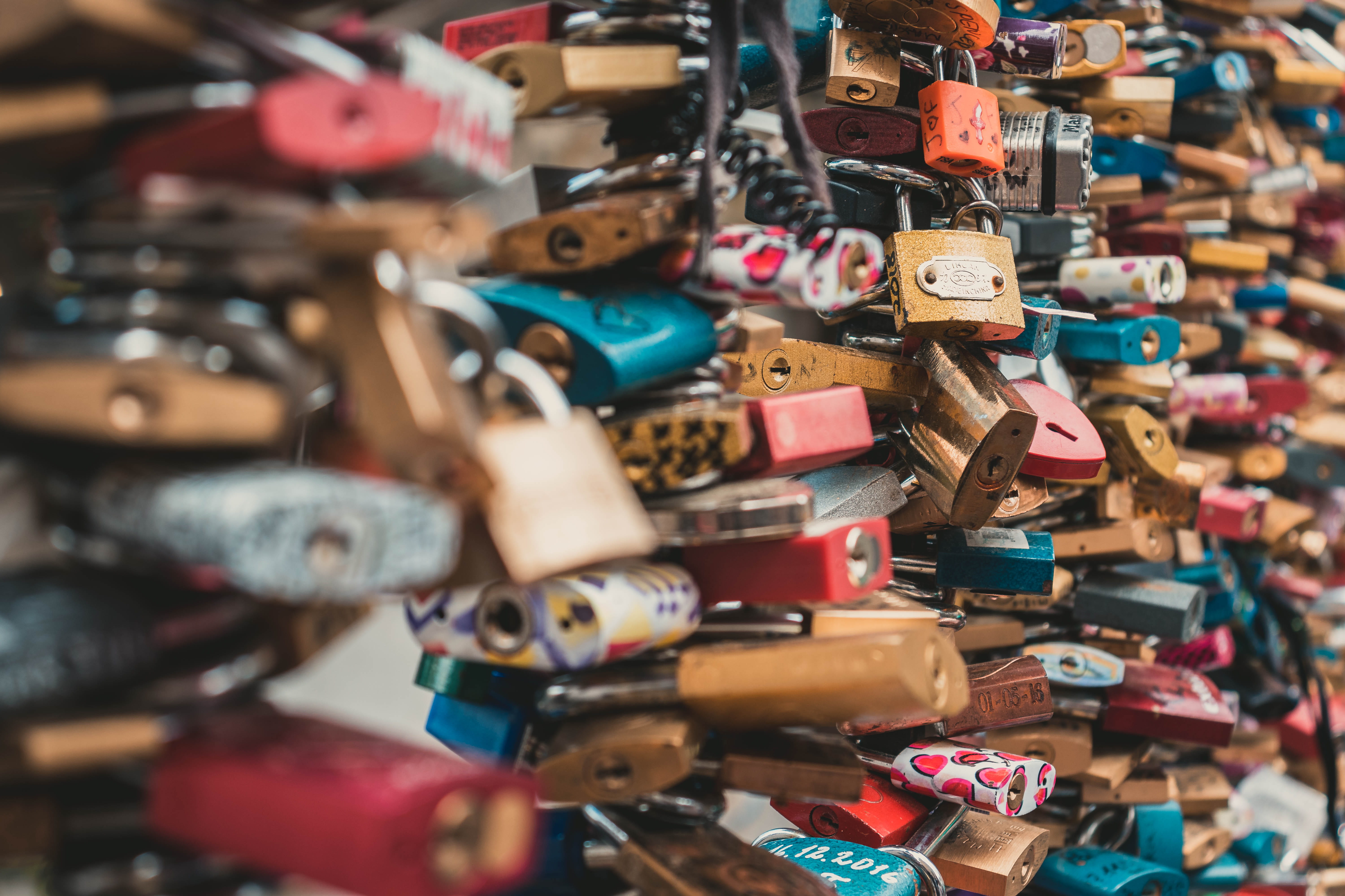 romantic, old, iron, steel, lovelock, assorted, positive emotion, choice, no people, romance, backgrounds, 5K, padlock, promise, lock, locker, metal, close-up, HD Wallpaper