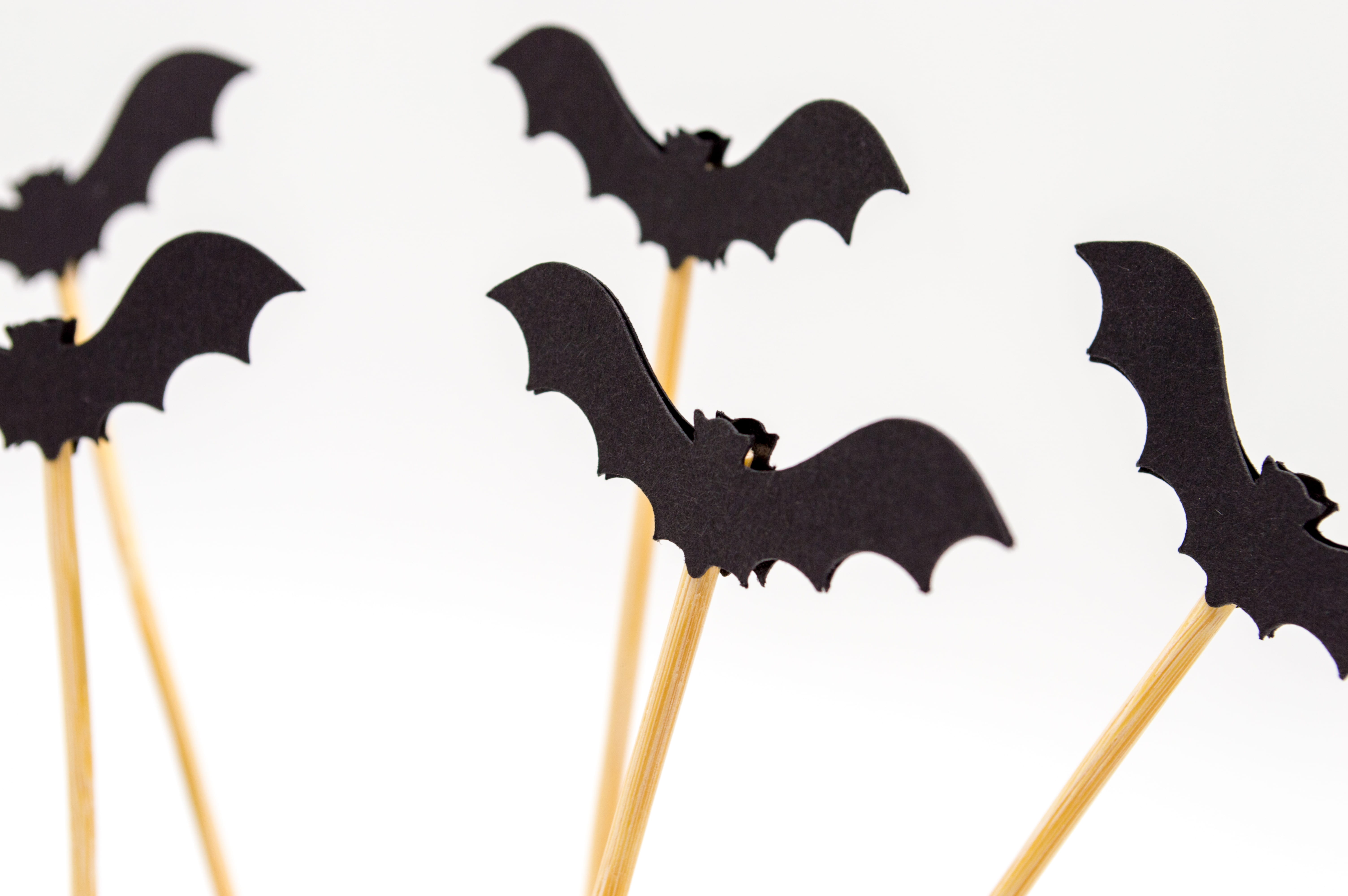 bats, batman, ink, stick, gear, no people, swizzle stick, connection, bat, 5K, papercraft, paper, decor, cake topper, cake pop, halloween party, black, HD Wallpaper