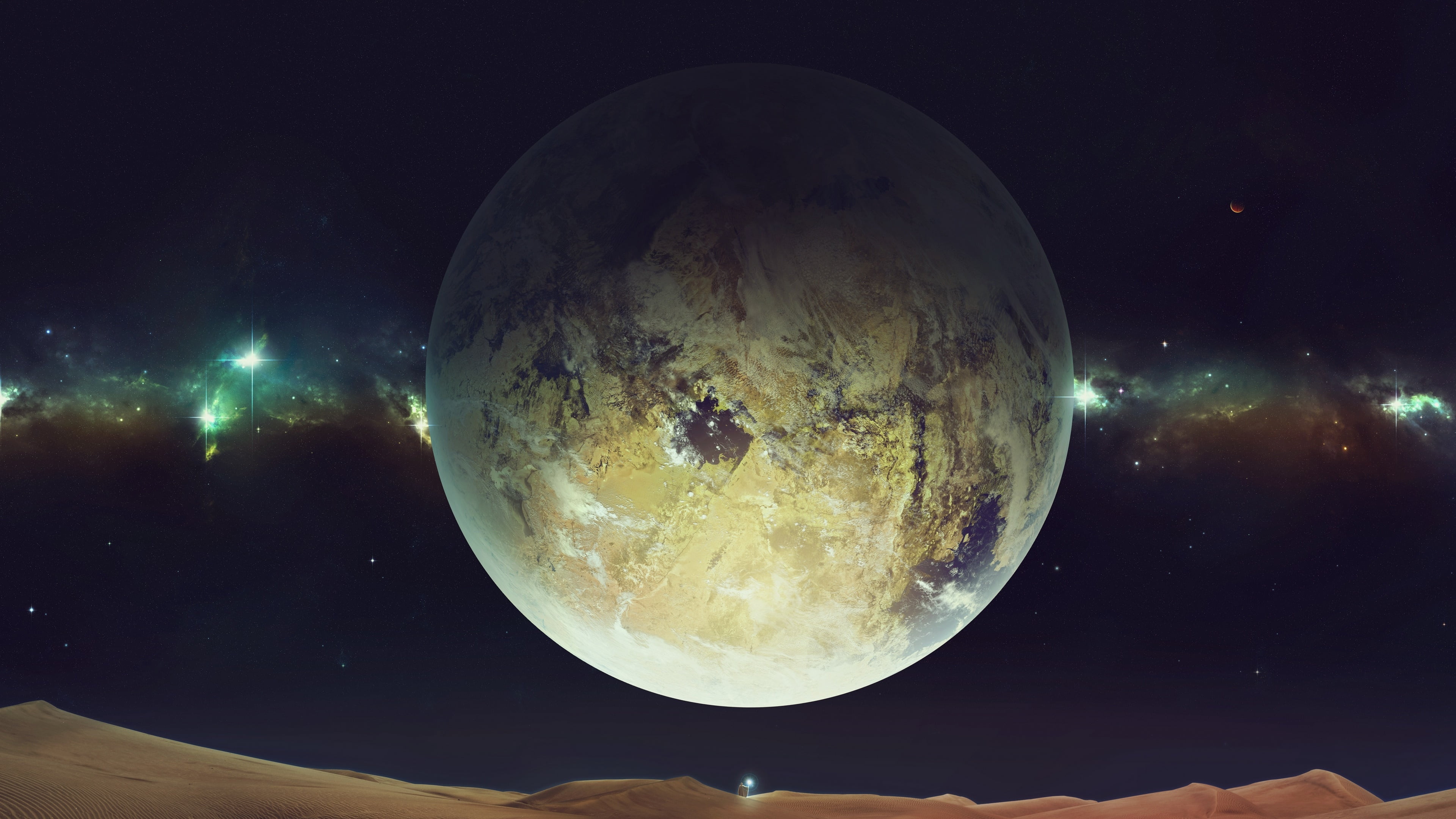 outdoors, illuminated, no people, circle, fantasy art, star - space, nature, space art, magic, glowing, satellite view, prediction, planetary moon, full moon, HD Wallpaper