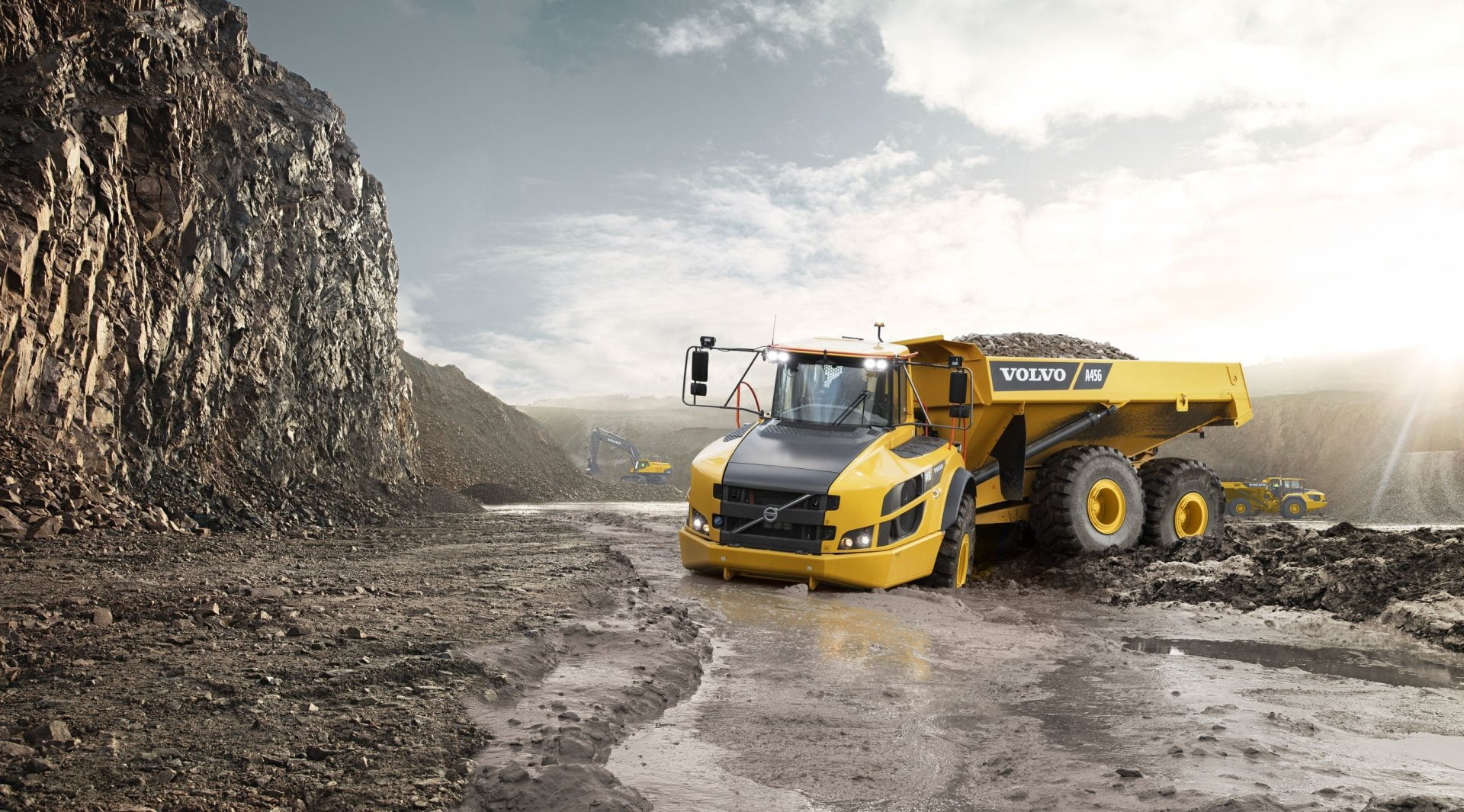 Vehicles, Volvo A45G, 1080P, Dump Truck, HD Wallpaper