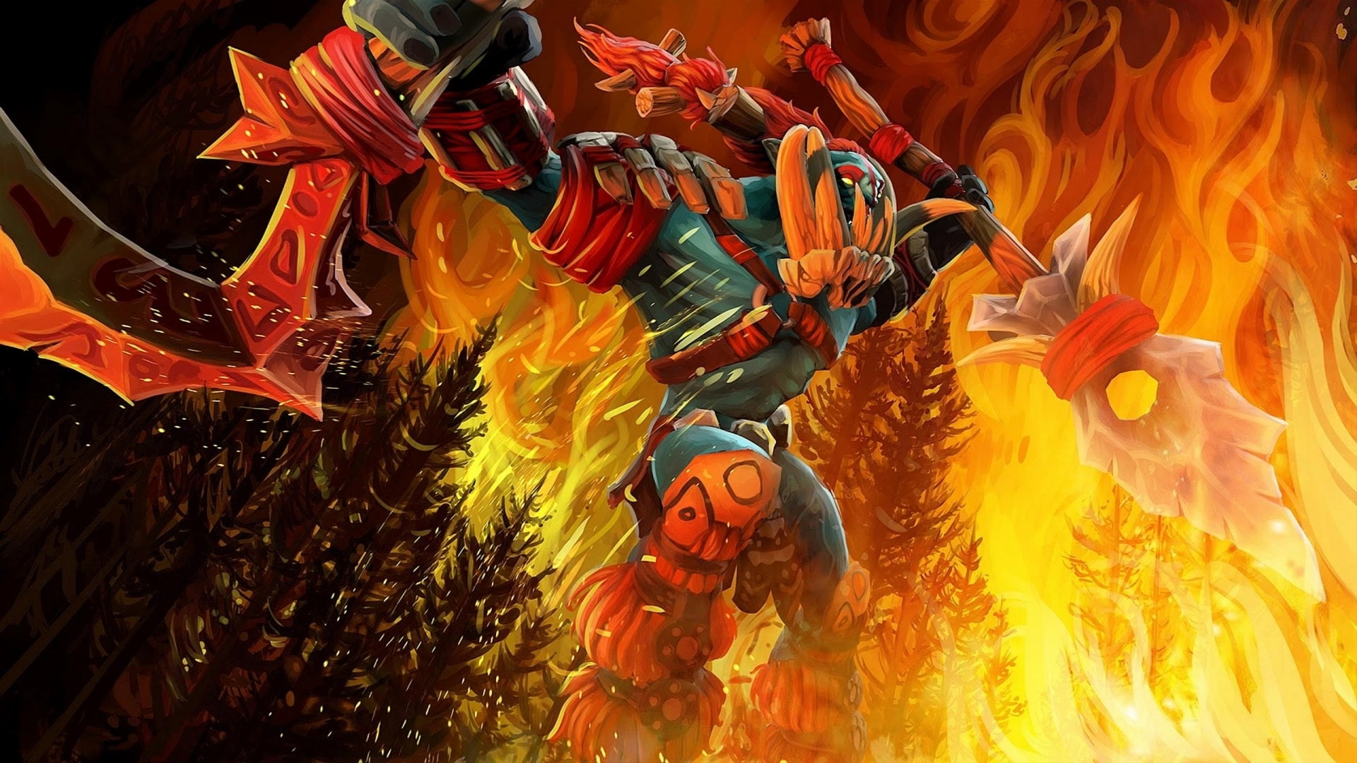  hd, scars, s, dota, 1080P, heroes, screen, huskar, loading, HD Wallpaper