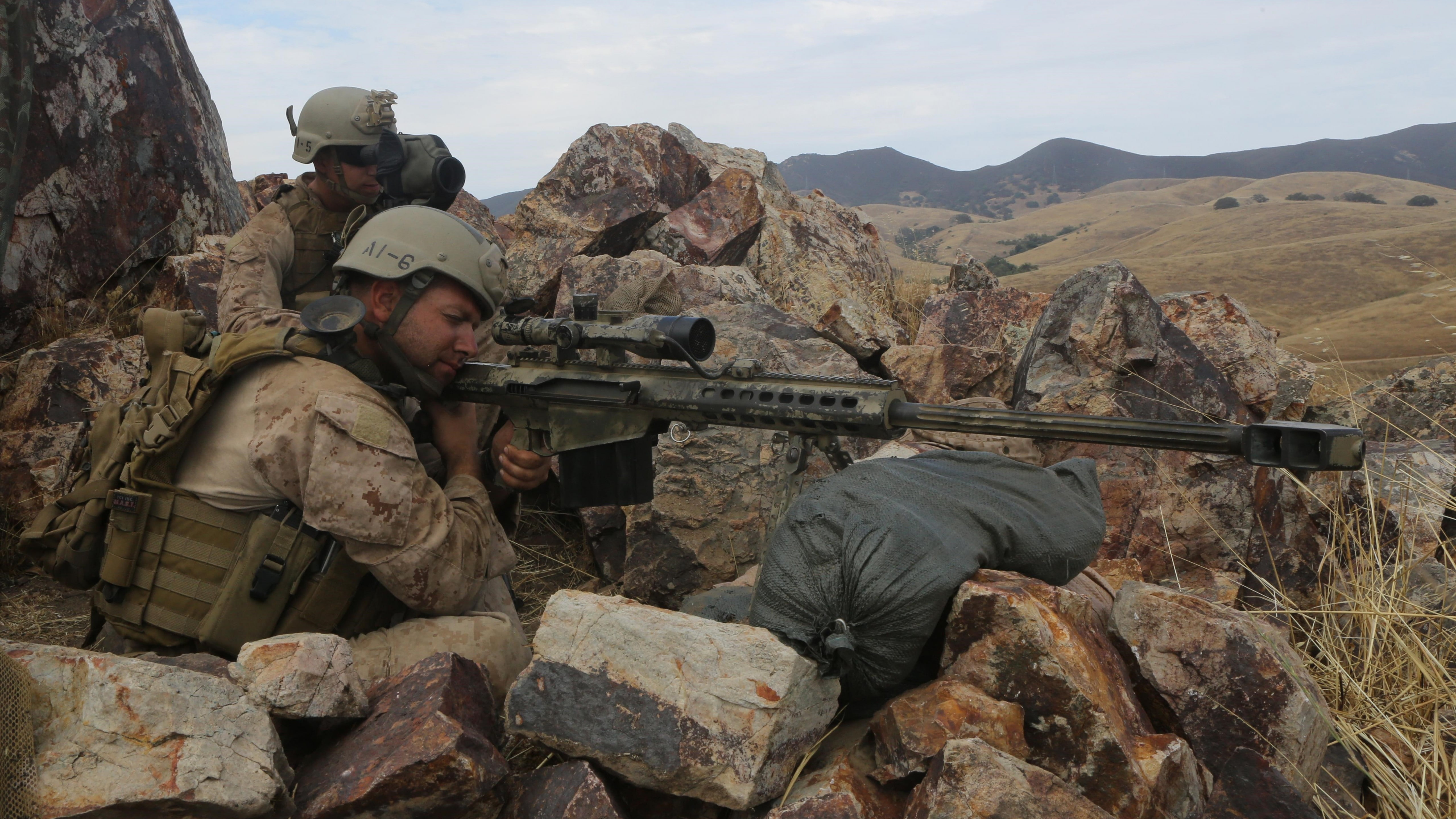 М107, Barrett, 5K, sniper, M82, Light fifty, sniper rifle, scope, M82A1, mountain, U.S. Army, HD Wallpaper