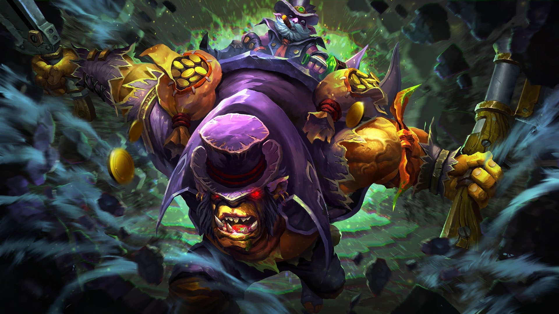 game, darkbrew, 1080P, alchemist, hd, enforcer, dota, HD Wallpaper