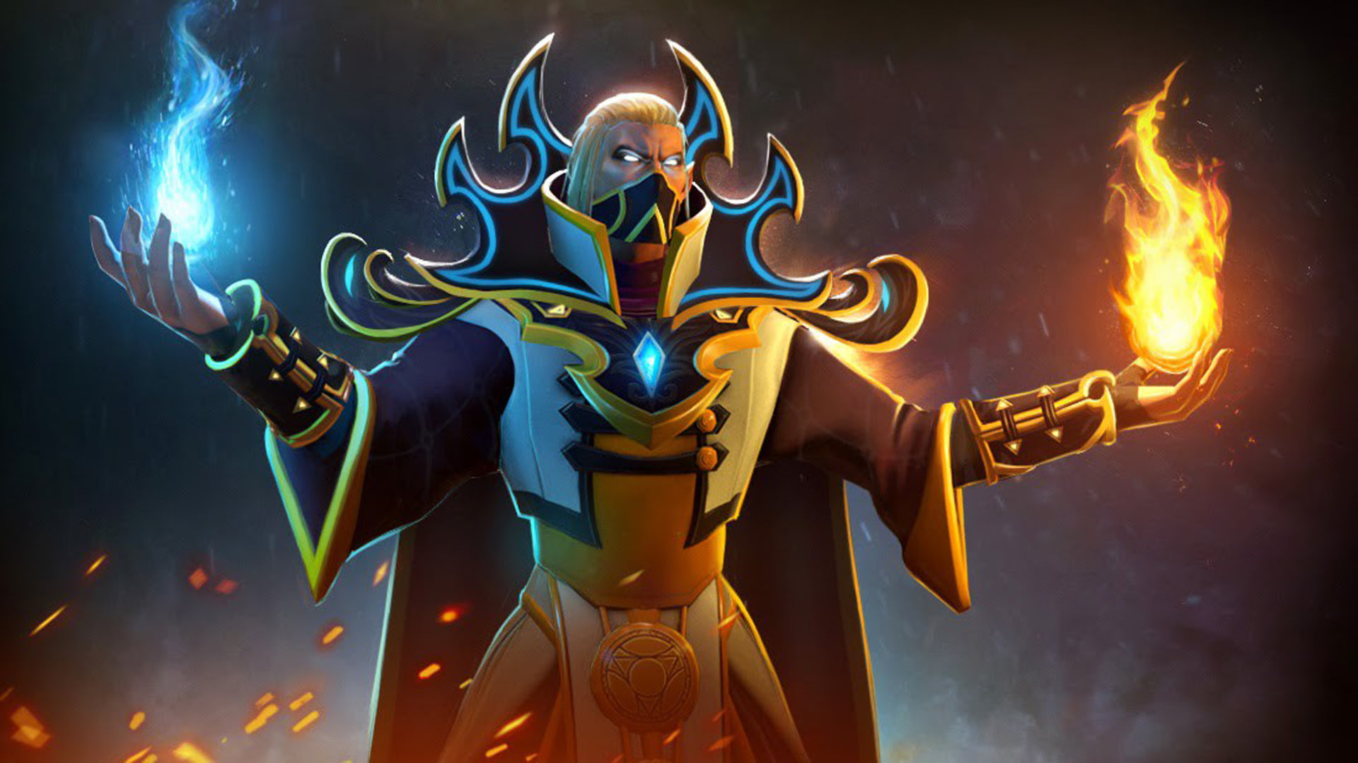 desktop, video, invoker, 1080P, flame, magic, game, fighter, dota, HD Wallpaper