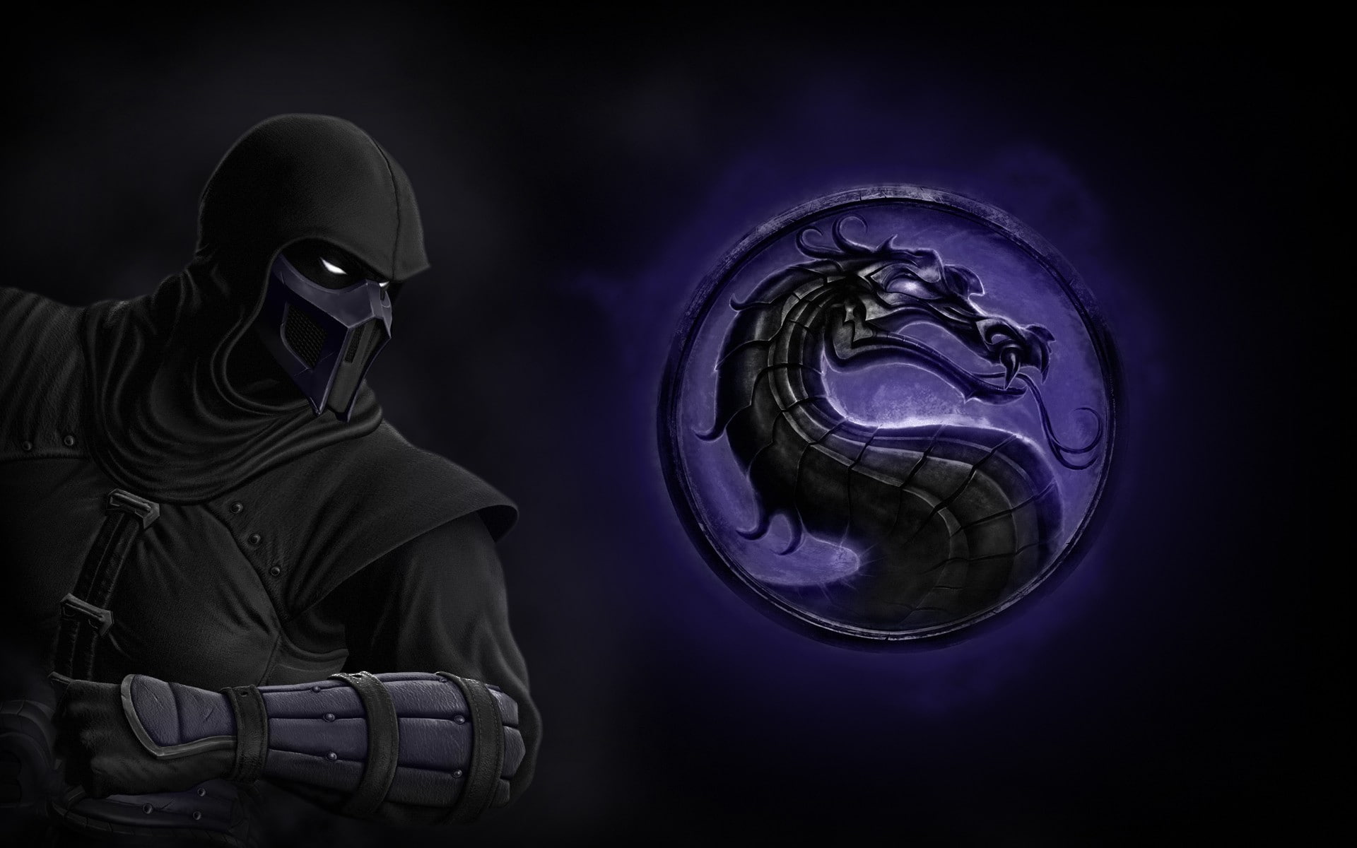 video, 1080P, games, mortal, logo, noob, kombat, saibot, HD Wallpaper