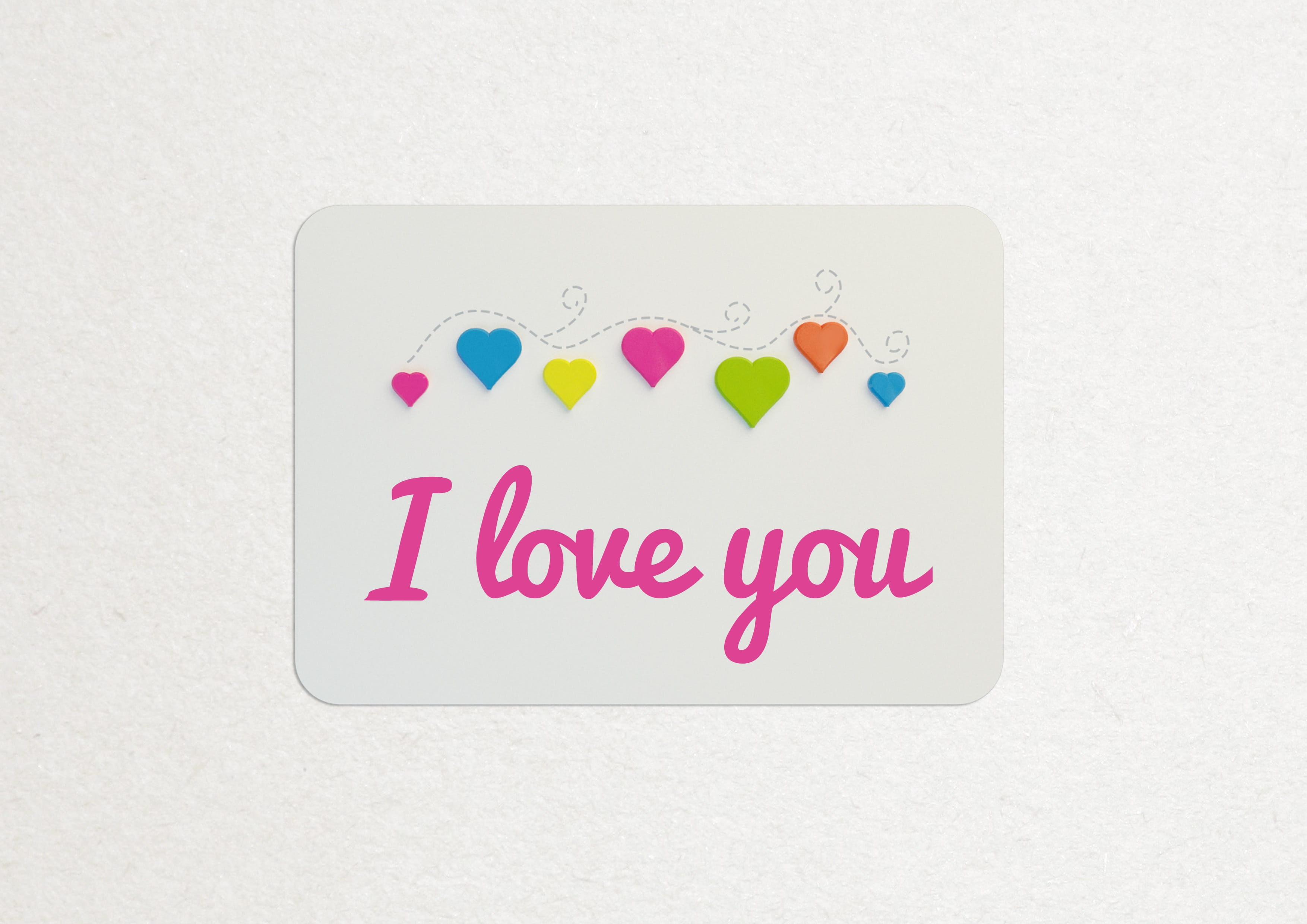 multi colored, western script, I Love You, studio shot, white color, close-up, pink color, indoors, exclamation point, 2K, passionate, love, cut out, wireless technology, HD Wallpaper