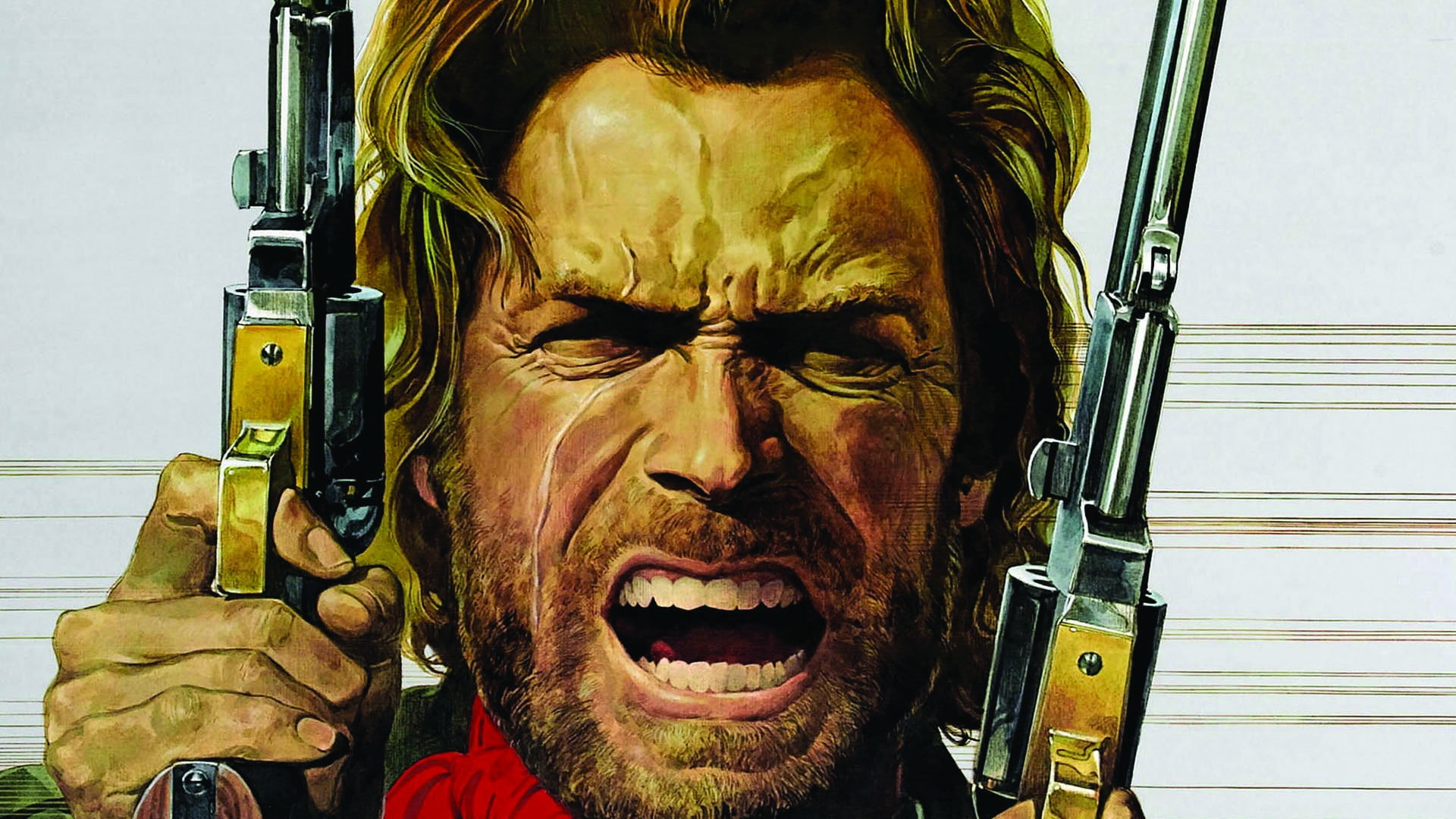 The Outlaw Josey Wales, Clint Eastwood, movies, 1080P, drawing, western, HD Wallpaper