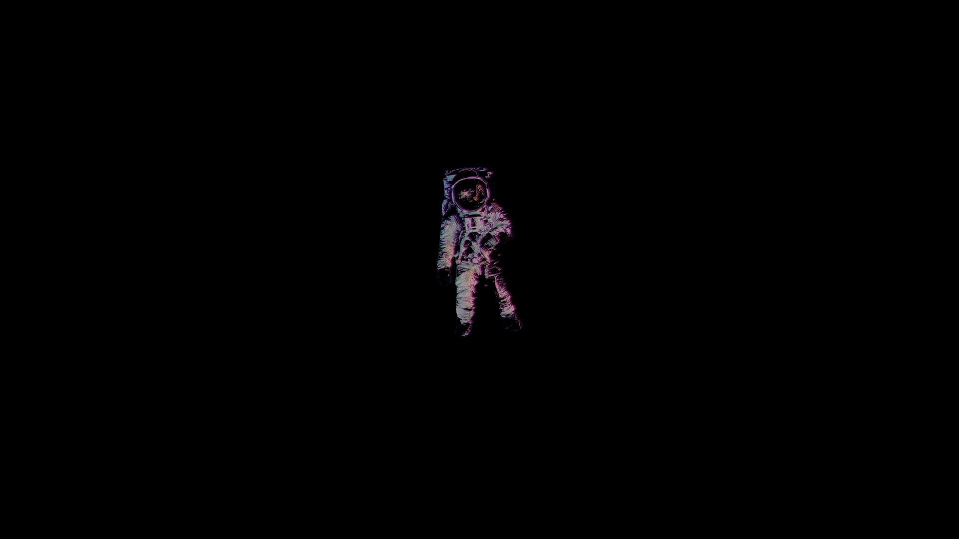 1080P, black background, life, astronaut, simple background, HD Wallpaper