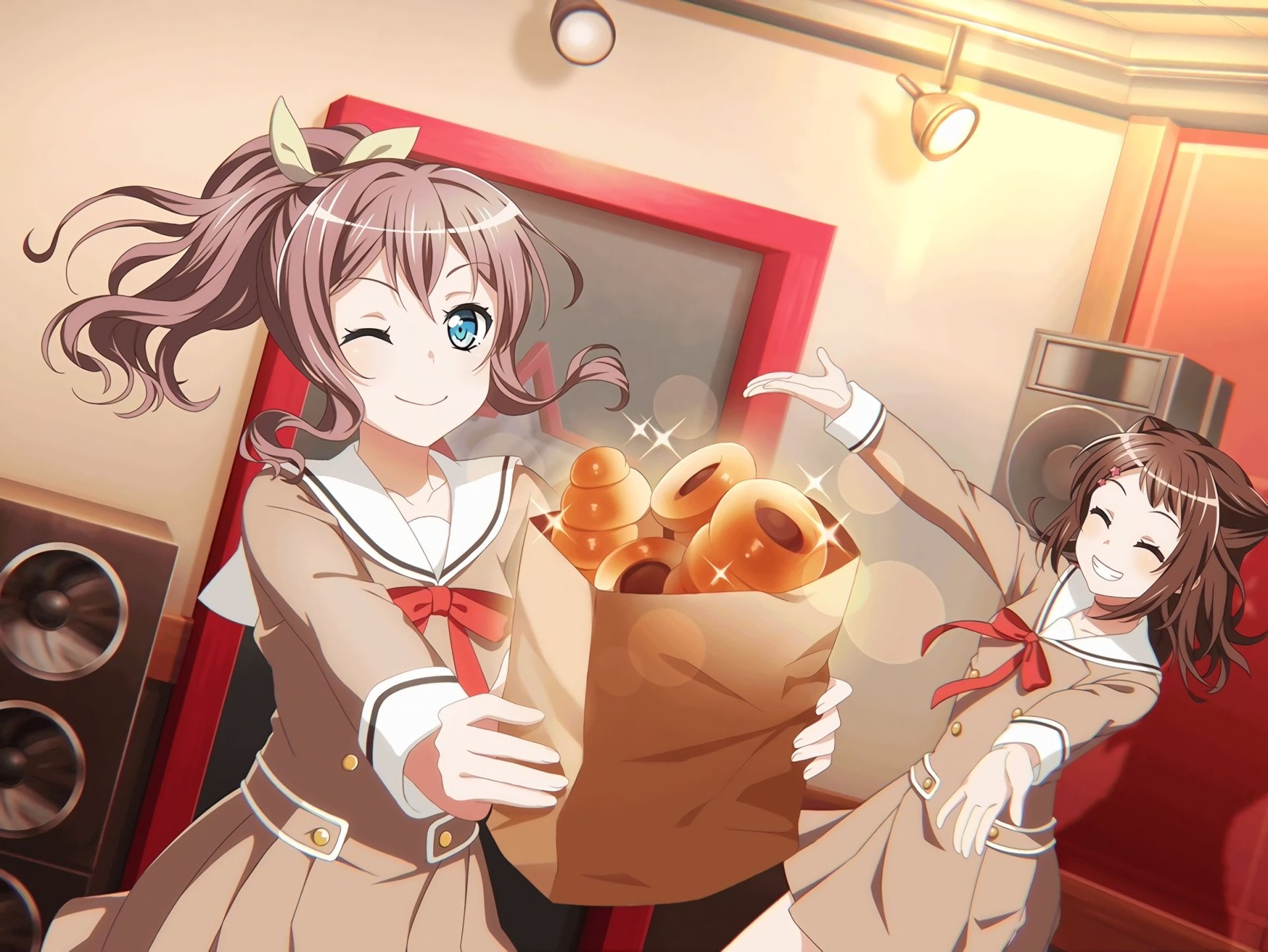 Kasumi Toyama, 1080P, BanG Dream, BanG Dream!, Yamabuki Saaya, Anime, HD Wallpaper