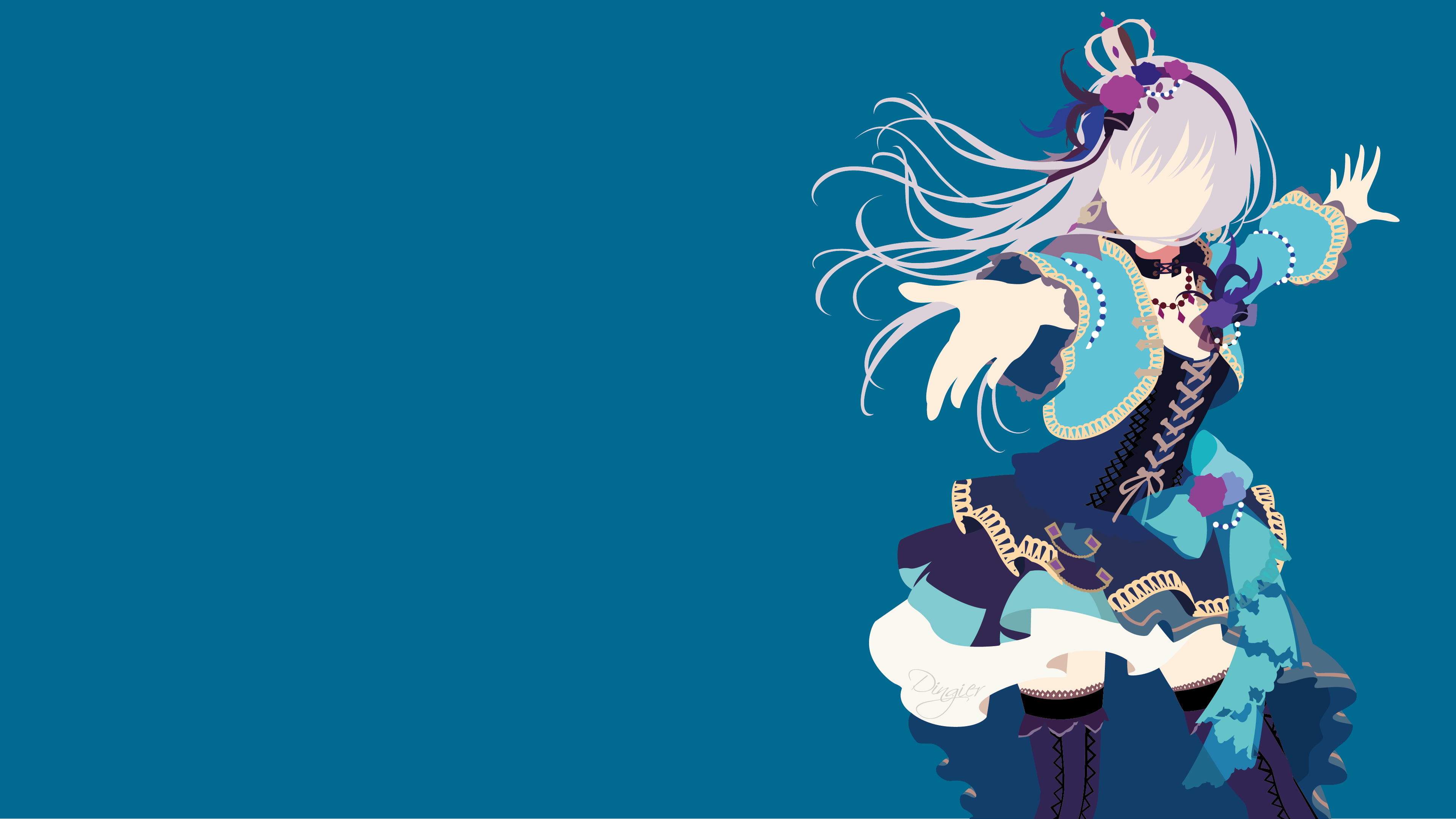 Minato Yukina, Minimalist, Anime, 4K, BanG Dream!, HD Wallpaper