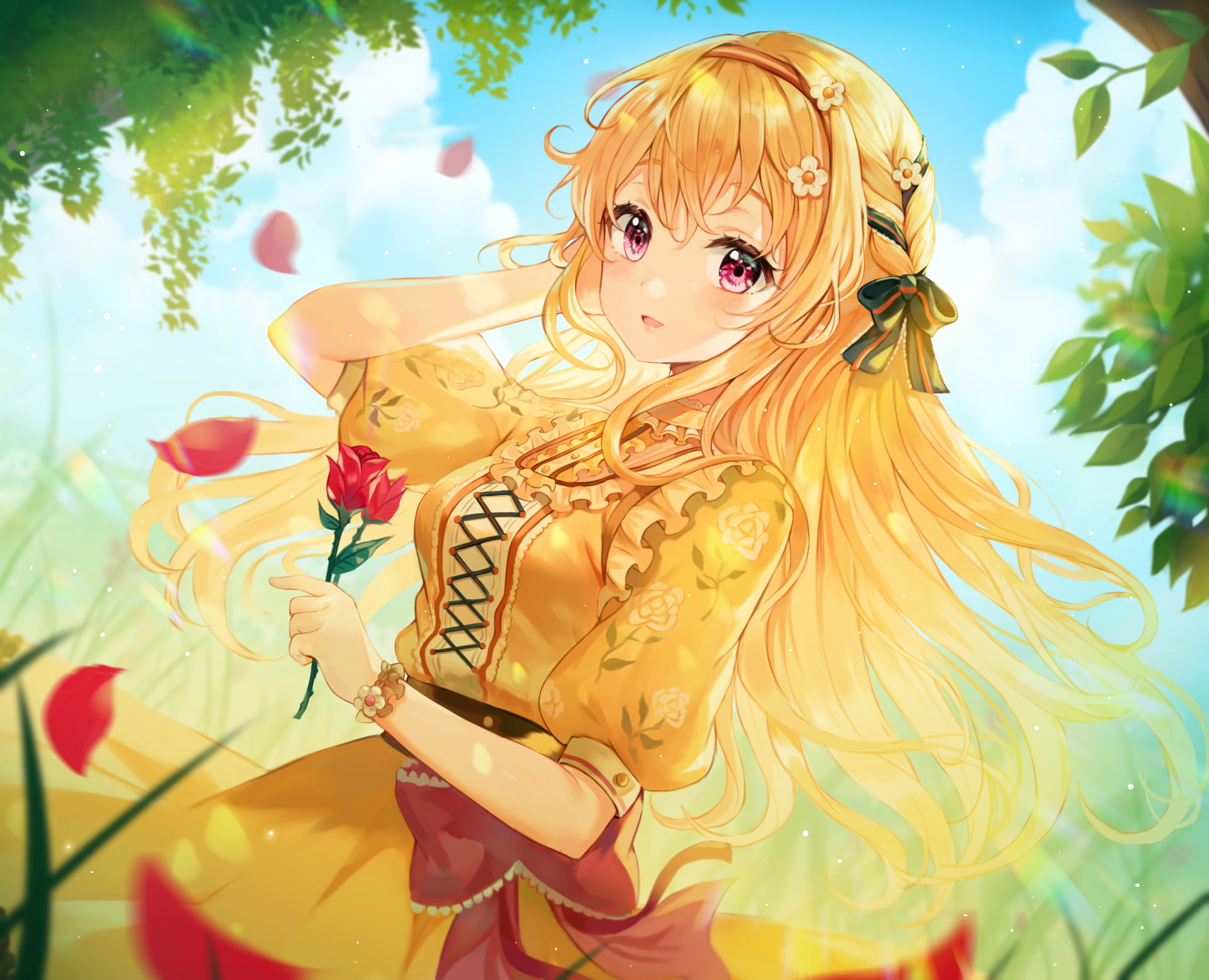 Chisato Shirasagi, 1080P, Anime, BanG Dream! Girls Band Party!, HD Wallpaper