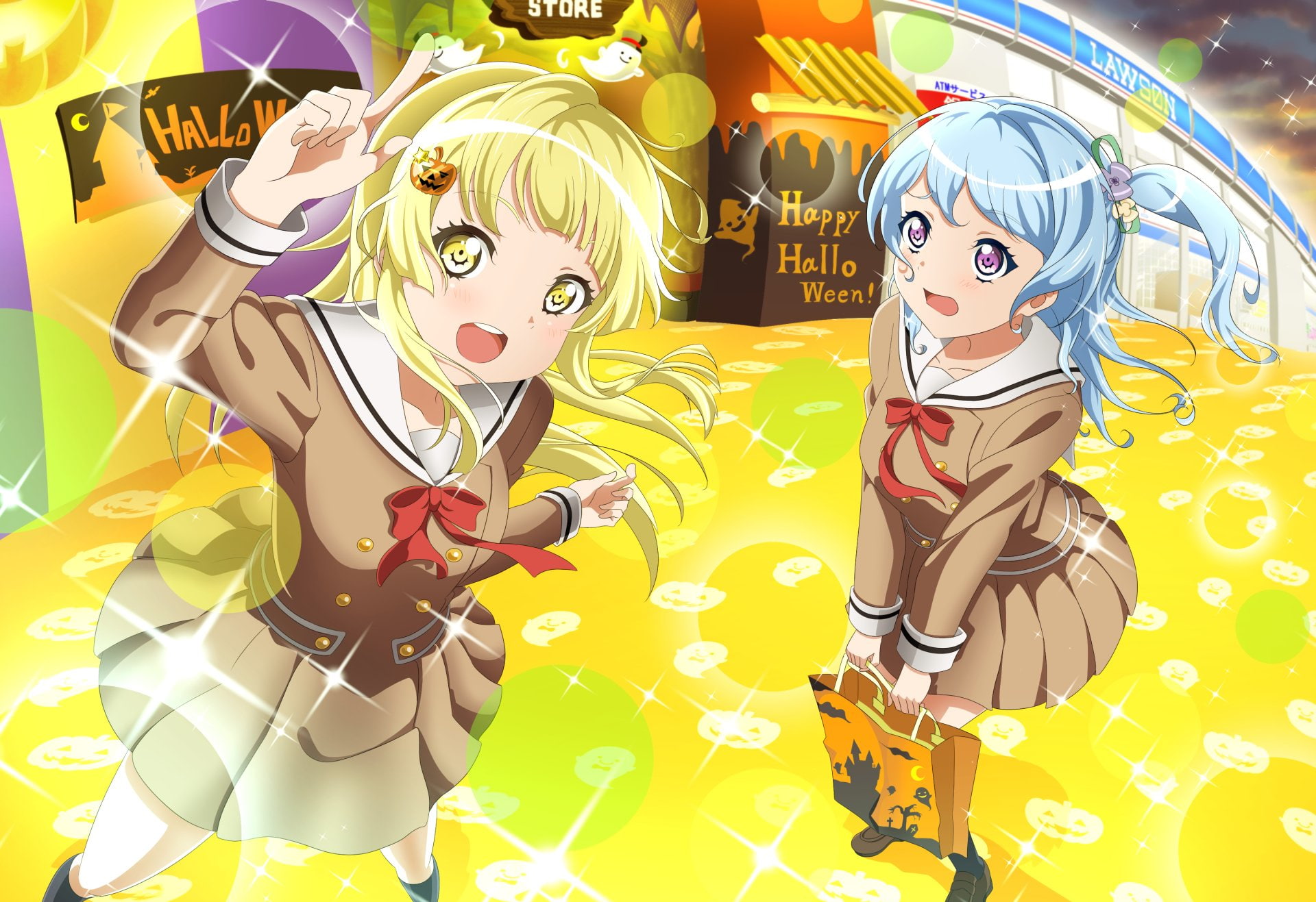Kokoro Tsurumaki, 1080P, Kanon Matsubara, BanG Dream! Girls Band Party!, Anime, HD Wallpaper