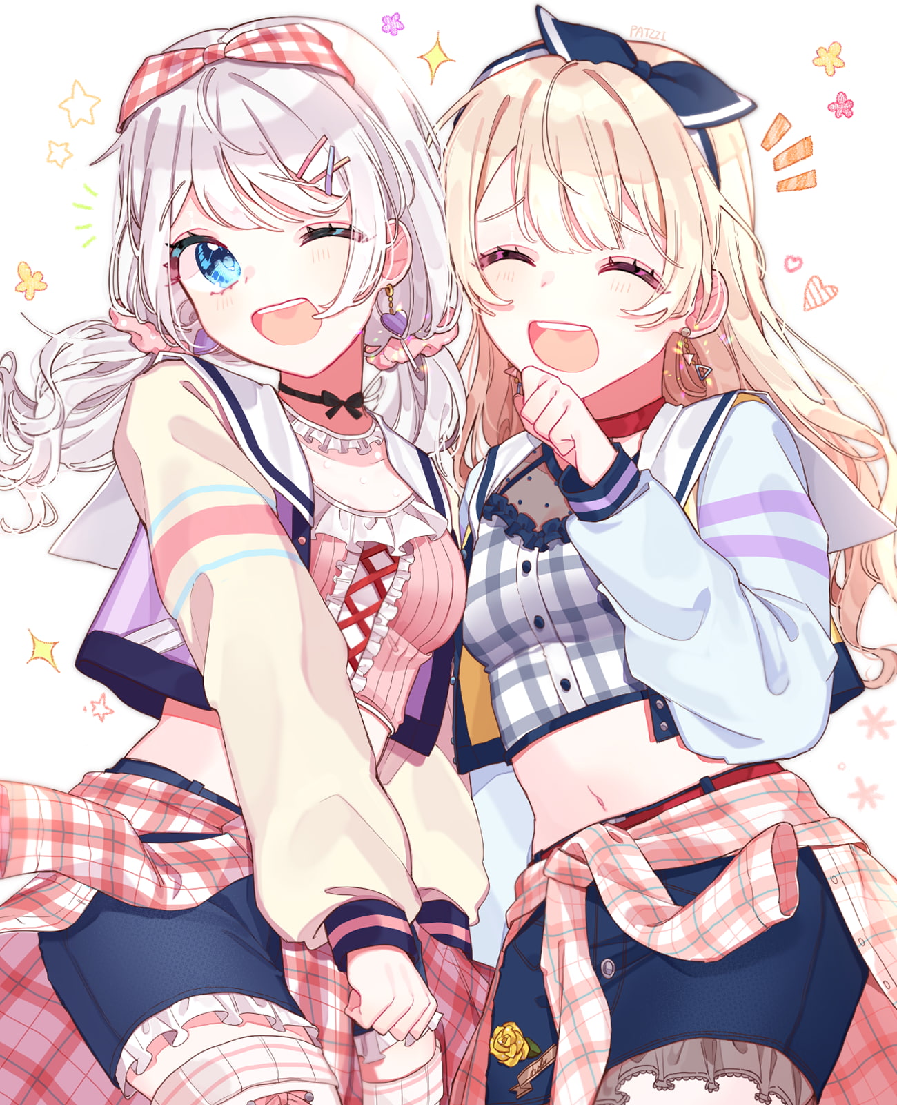 anime girls, anime, 720P, Eve Wakamiya, Shirasagi Chisato, BanG Dream!, Phone HD Wallpaper