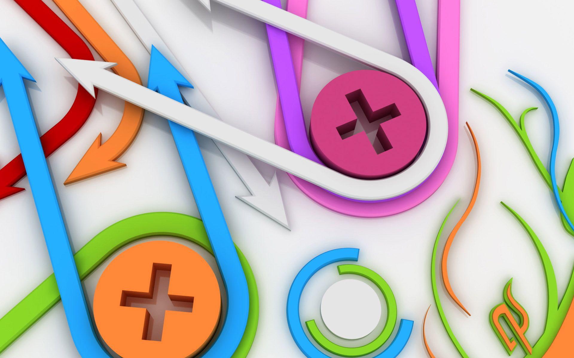 close-up, letter, creativity, multi colored, full frame, large group of objects, abstract, arrows (design), alphabet, 1080P, scissors, variation, no people, HD Wallpaper