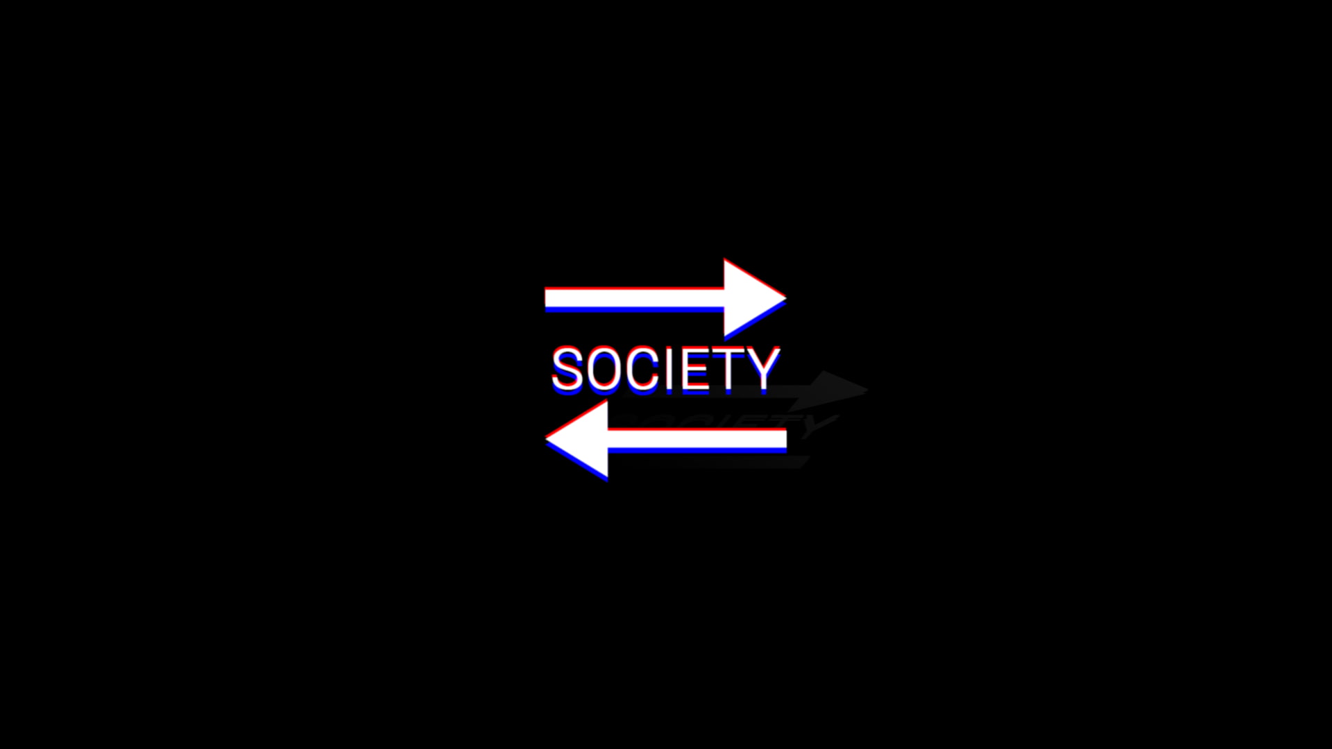 typography, simple, black background, 1080P, arrows (design), simple background, minimalism, HD Wallpaper