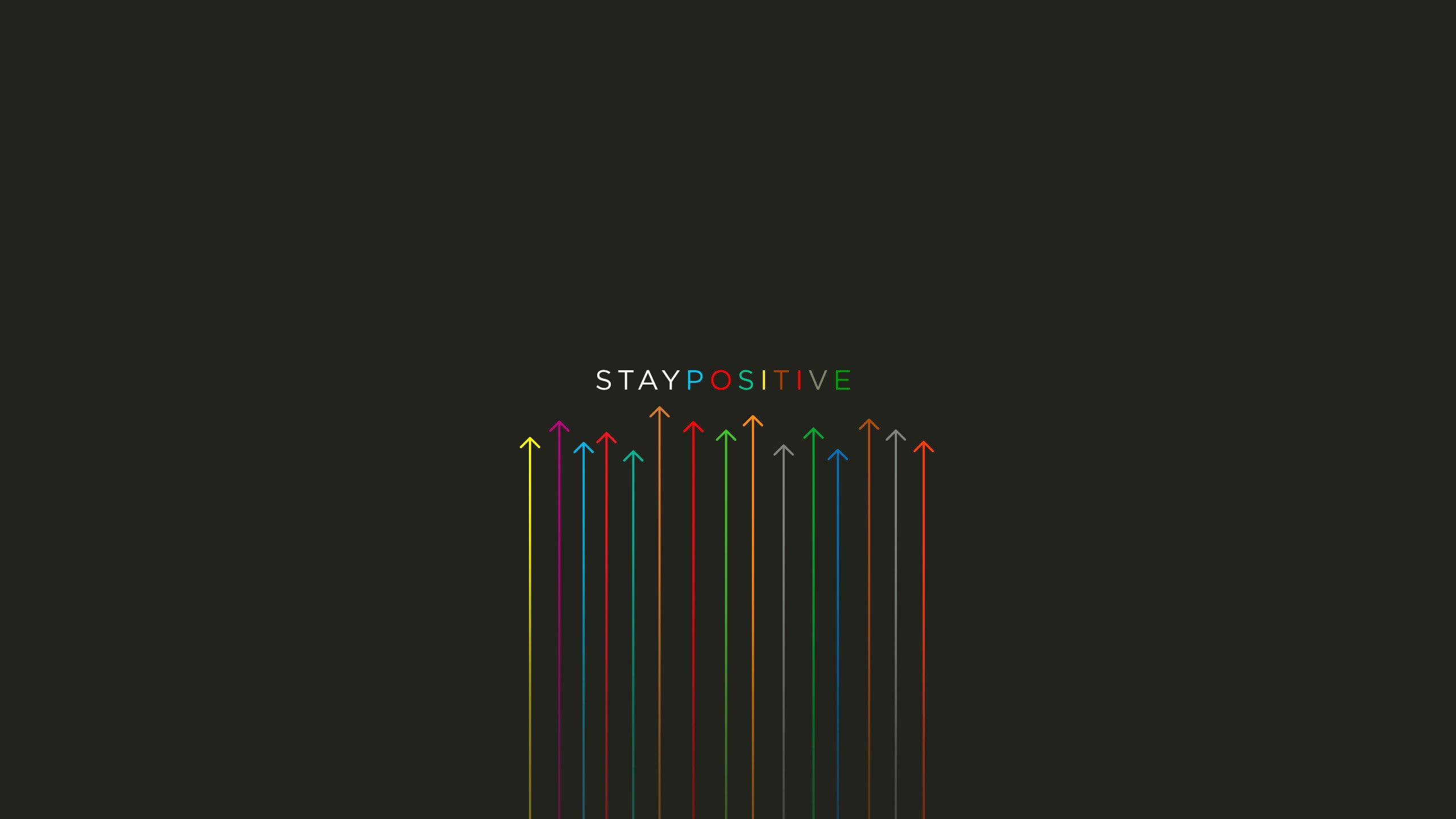 2K, Stay Positive, Quotes, HD Wallpaper