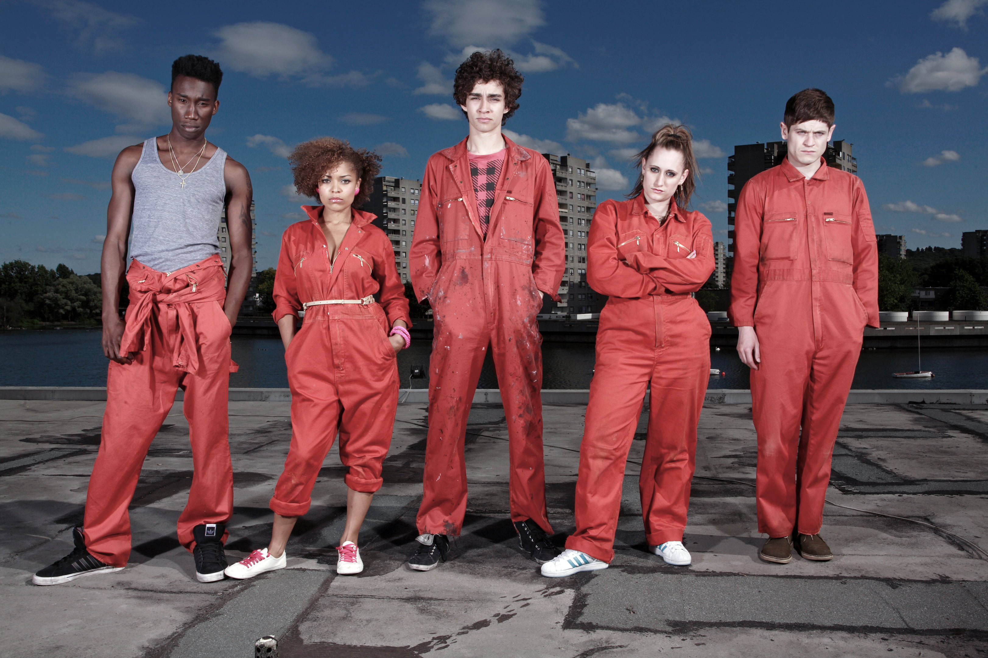 Anthony Thomas, front view, s, bad, losers, antonia thomas, Robert Sheehan, men, kelly bailey, teenager, group Of People, superpowers, women, fashion, color Image, HD Wallpaper