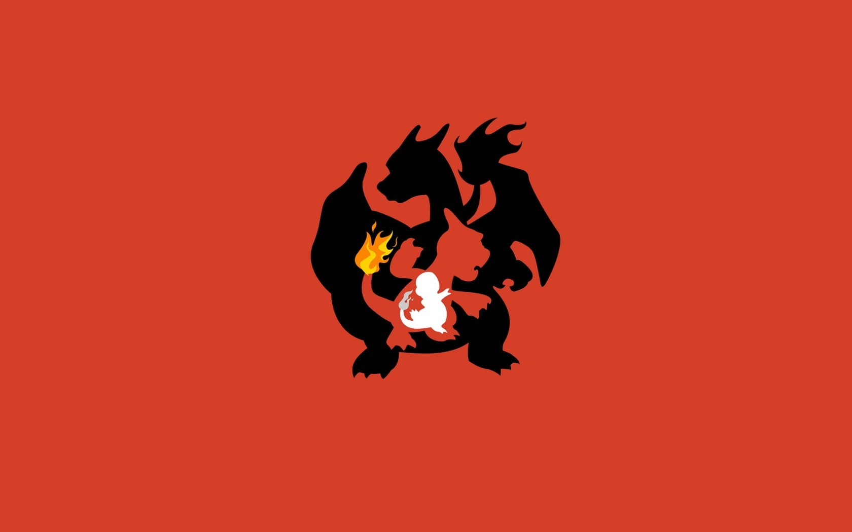 minimalistic, gengar, charmander, 720P, charmeleon, anime, x, vector, charizard, art, hd, pokemon, HD Wallpaper