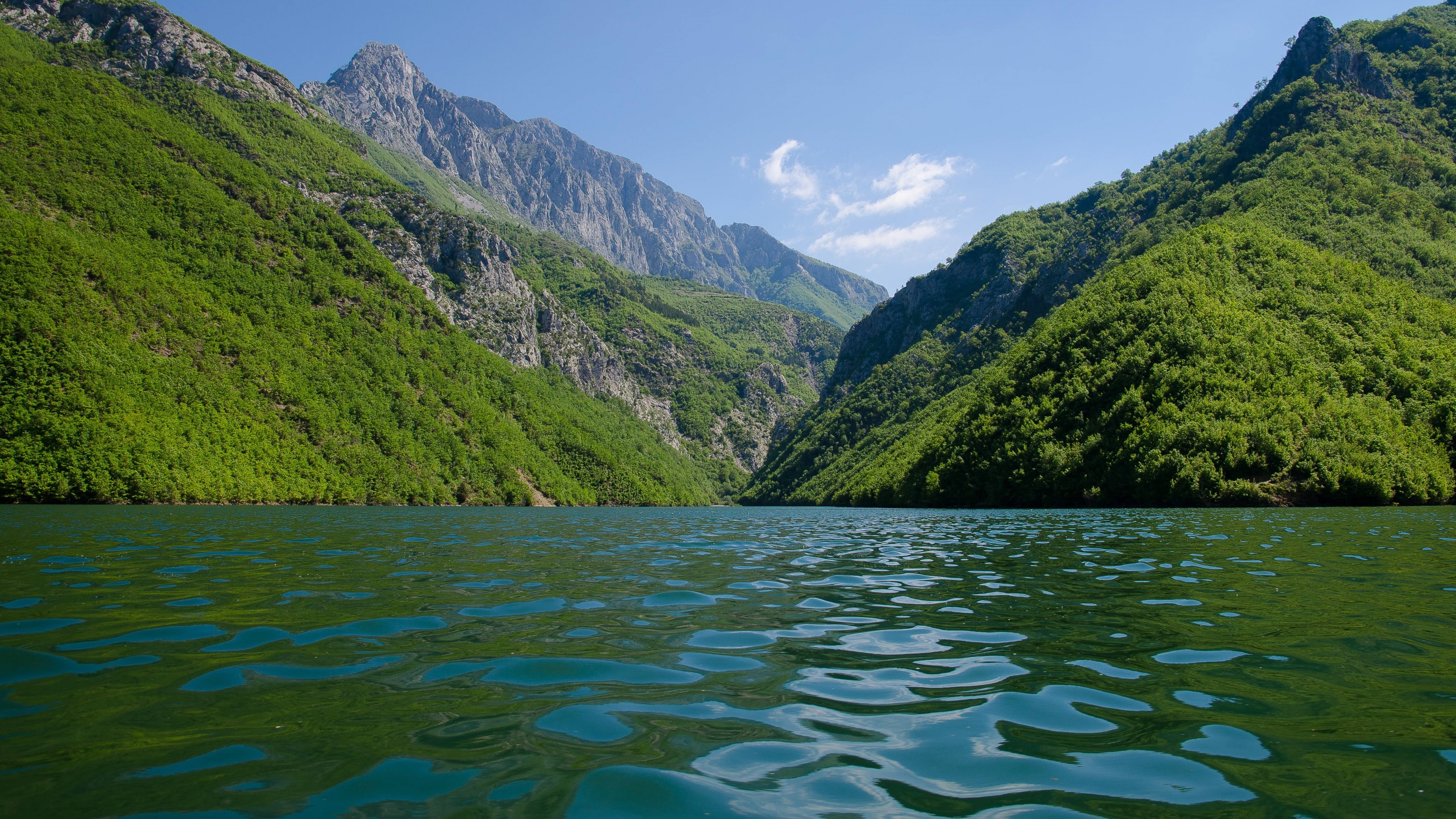4K, albania, lake, mountain, valley, HD Wallpaper
