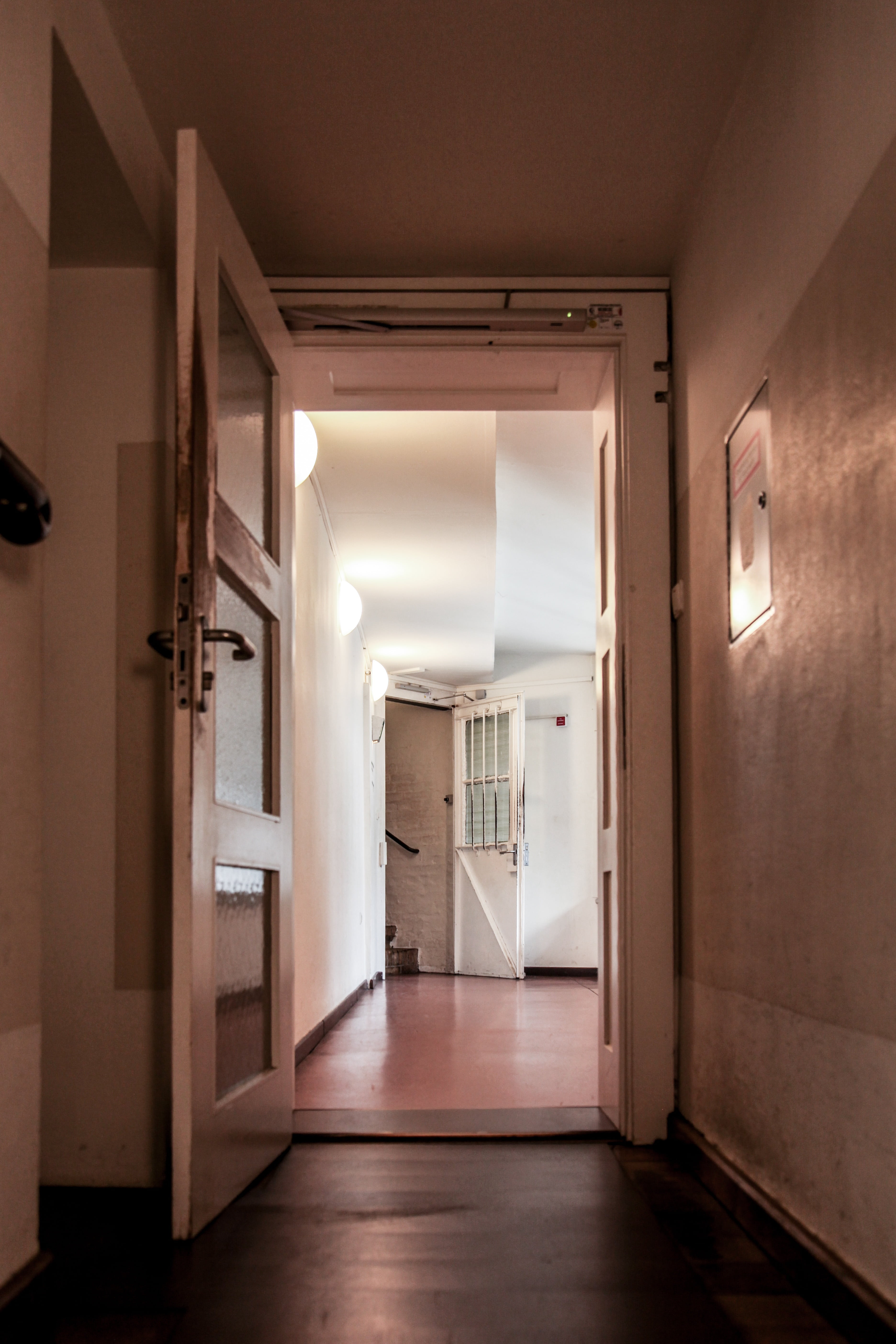 house, empty, door, stone, aged, hardwood floor, deserted, empty hallway, creepy, passage, desolate, grunge, no People, built structure, wall - building feature, Phone HD Wallpaper