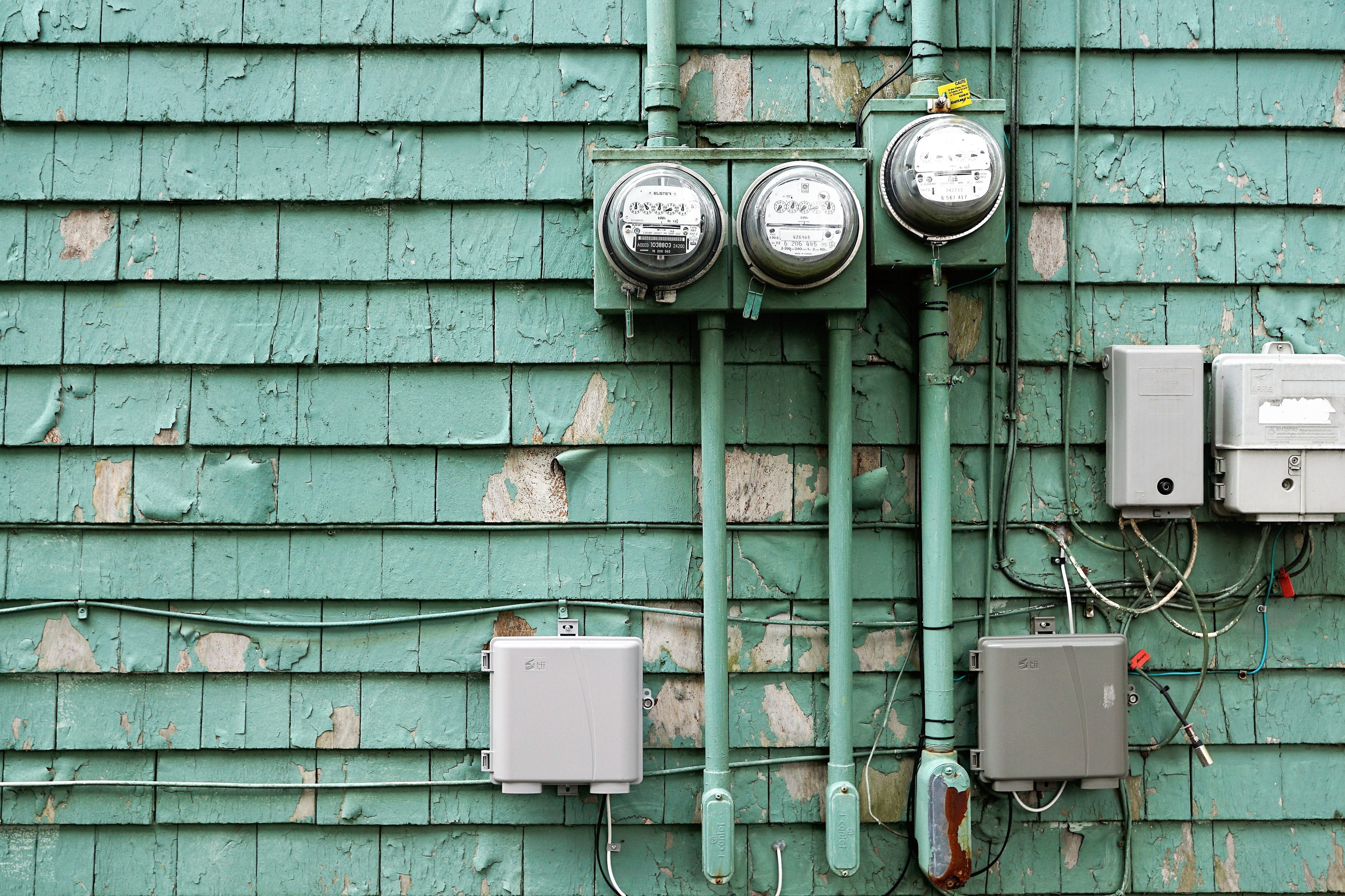 cable, fuel and power generation, electrical equipment, power line, technology, fuse box, metal, Current, Line, connection, built structure, current, brick, HD Wallpaper
