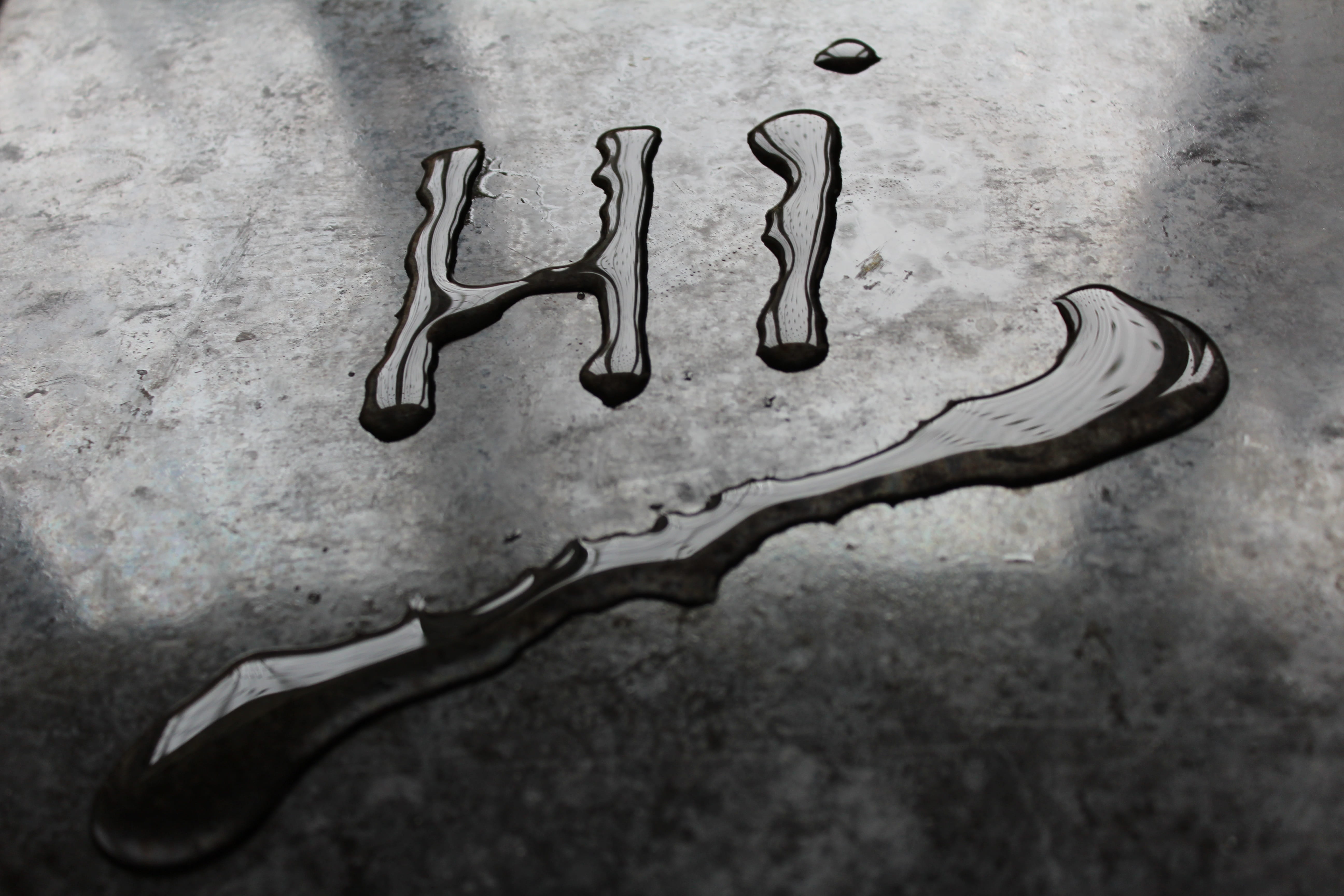 metal, close-up, still life, indoors, paper clip, household equipment, word, clip, water, art and craft, tree, say hi, craft, 5K, art, say hello, no people, HD Wallpaper