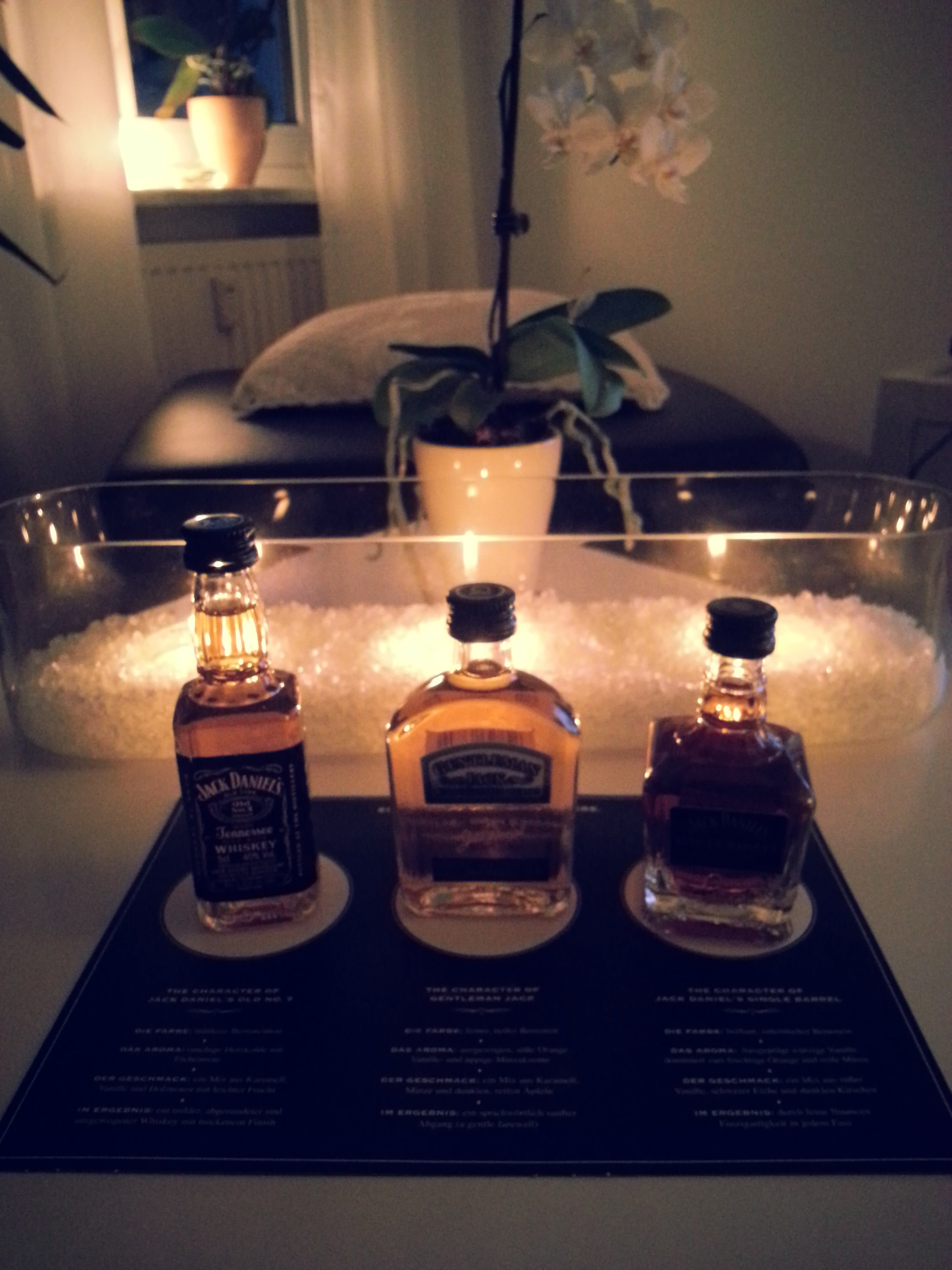 technology, glass, night, text, Jack Daniels, home interior, bottle, arrangement, alcohol, still life, lighting equipment, bottles, three, table, communication, Phone HD Wallpaper