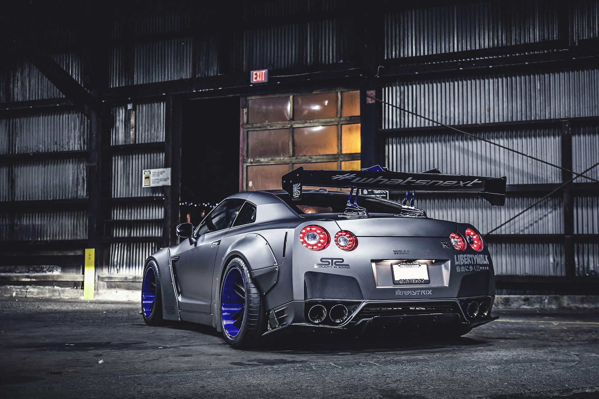 Nissan GT-R, car, vehicle, modified, 1080P, silver cars, Nissan, HD Wallpaper