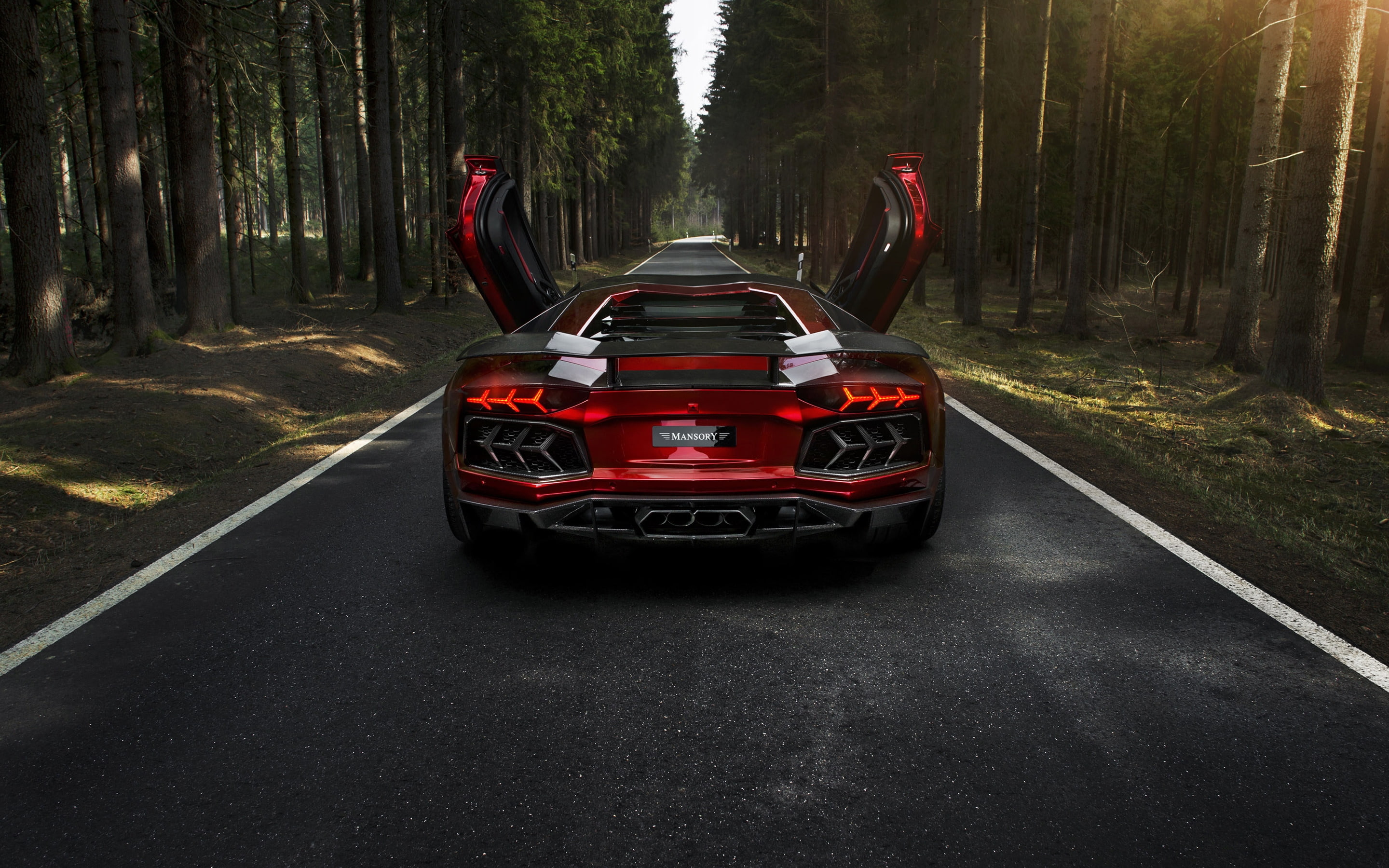 Lamborghini Aventador, 2K, mansory, aventador, lp, rear, HD Wallpaper
