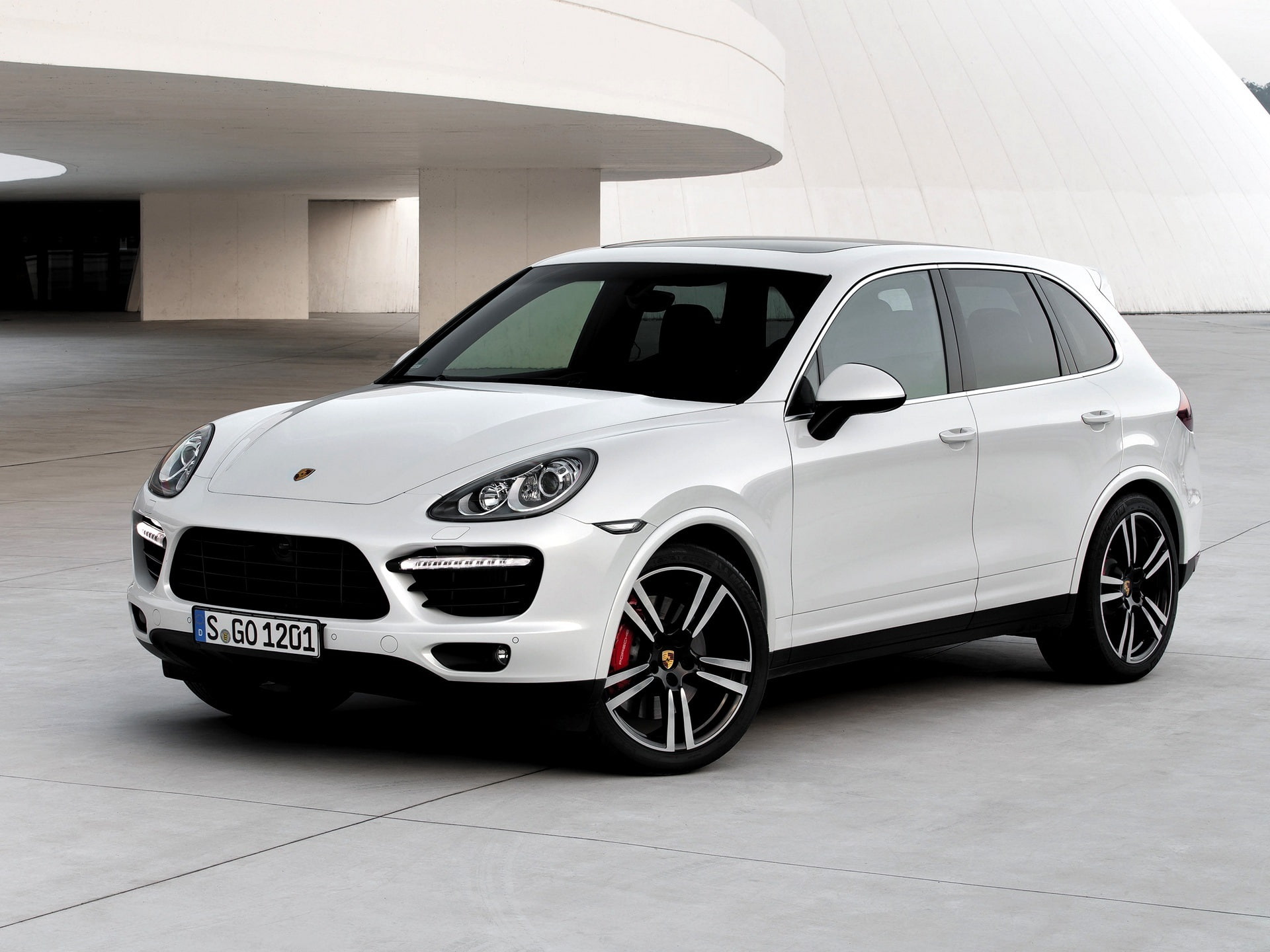 cayenne, Car, 2013, White, turbo, Porsche, 1080P, s, HD Wallpaper