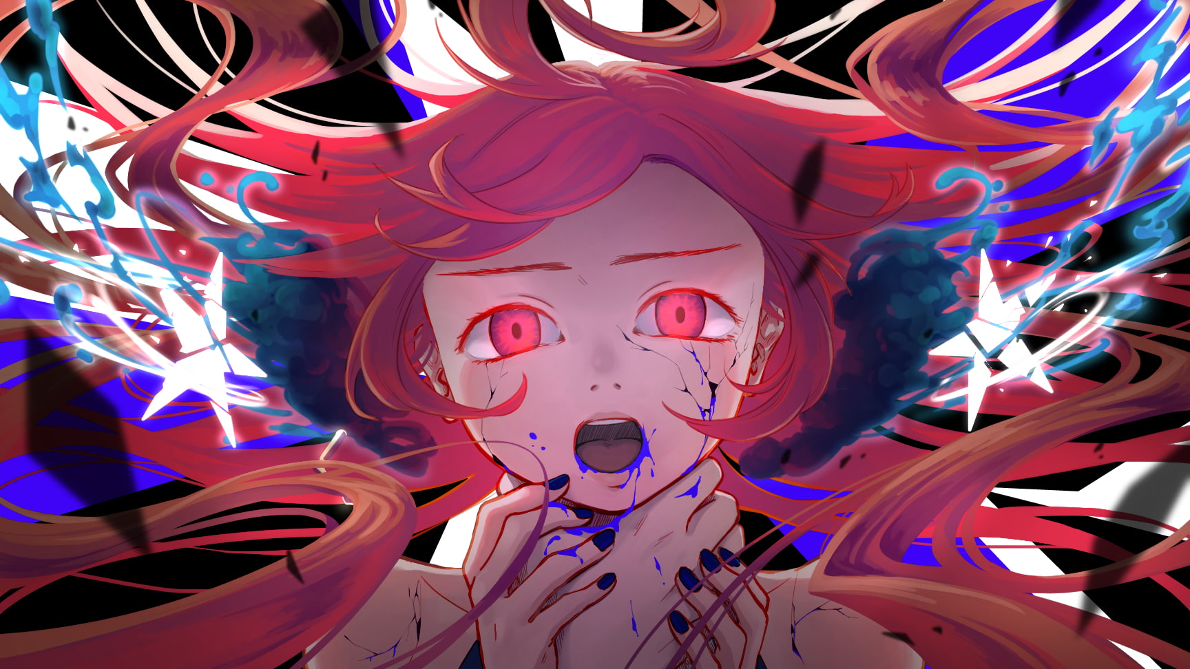 pattern, low angle view, full frame, Anime, indoors, design, craft, art and craft, representation, ghost rule, no people, multi colored, 720P, close-up, HD Wallpaper