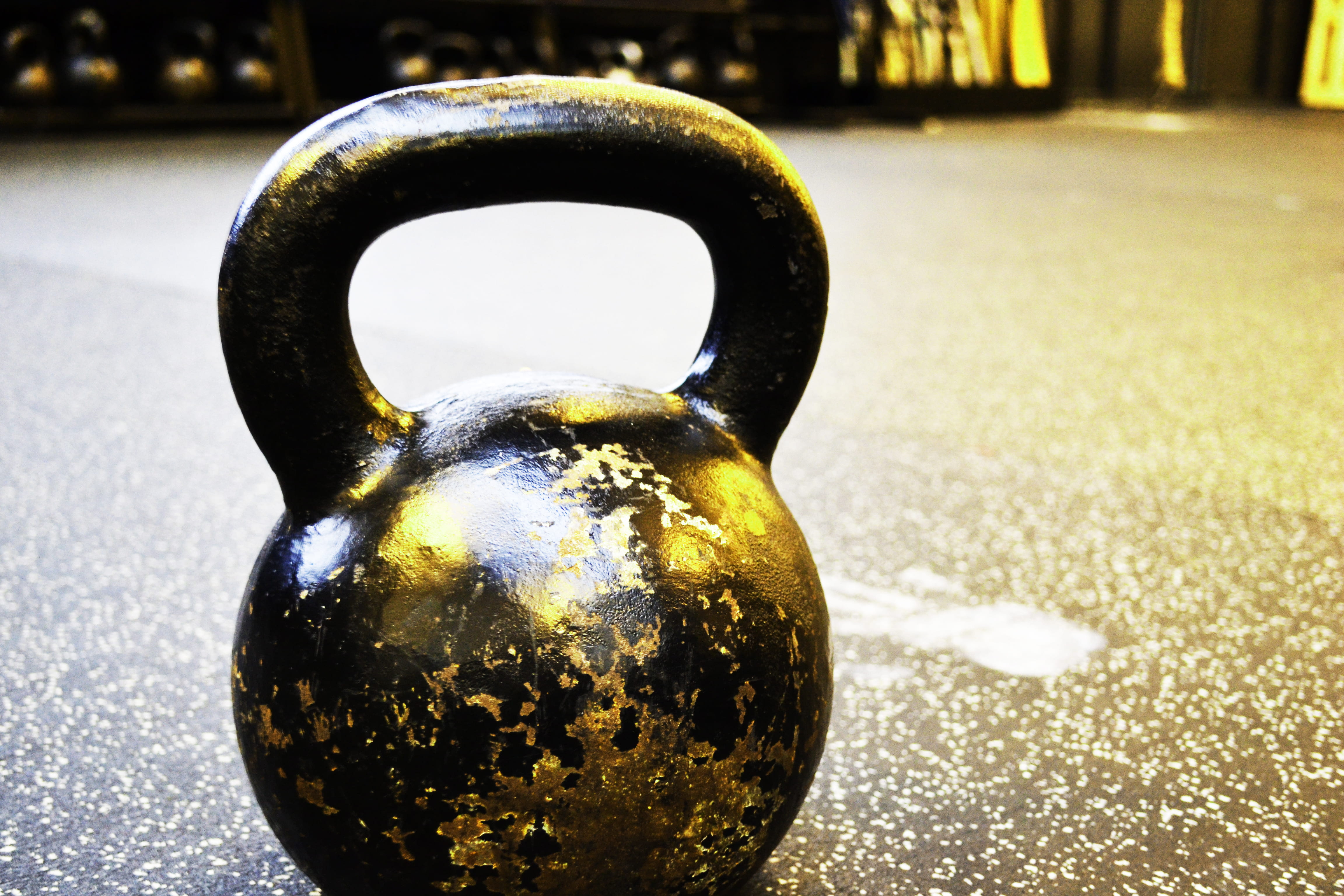 fitness, crossfit, fruit, kettle, nature, freshness, healthy lifestyle, floor, focus on foreground, healthy eating, outdoors, food, shiny, workout, metal, HD Wallpaper