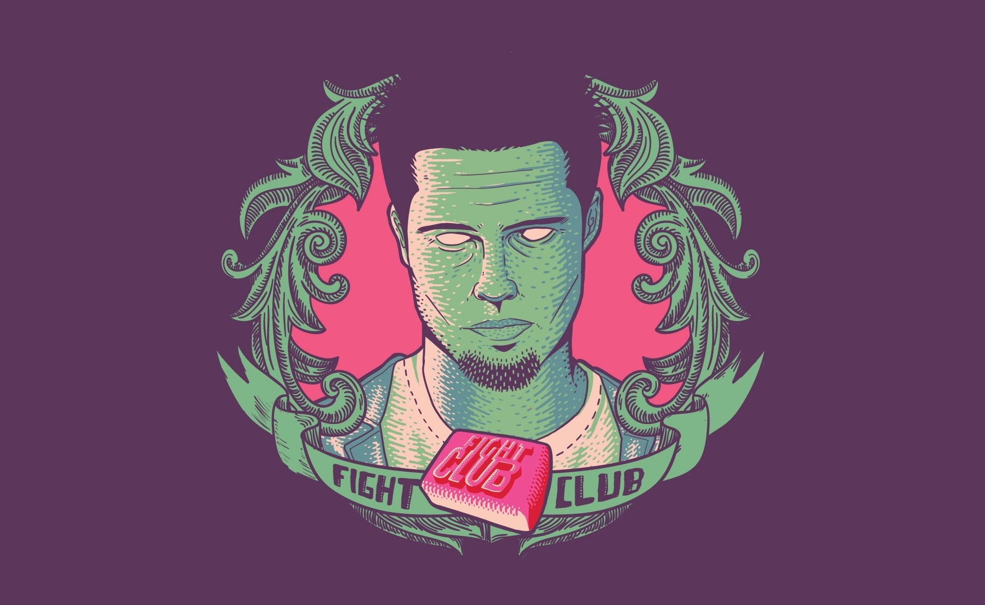 human face, human representation, business, craft, finance, art and craft, Tyler Durden, Brad Pitt, Minimalism, representation, sadness, fear, brad, illustration, HD Wallpaper