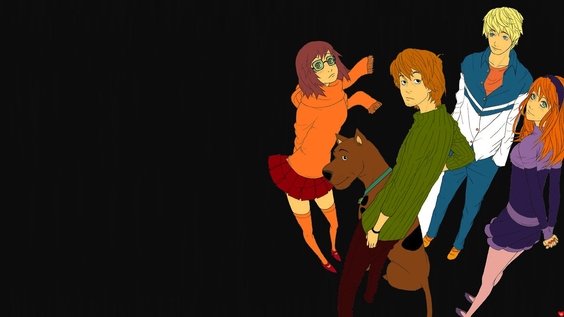 scooby, hd, Scooby Doo, anime, 1080P, art, animation, alternative art, doo, alternative, x, HD Wallpaper