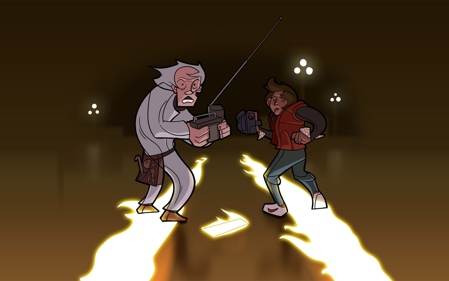alternative, 720P, x, future, marty, hd, back, art, mcfly, alternative art, brown, doc, Back to the Future, HD Wallpaper