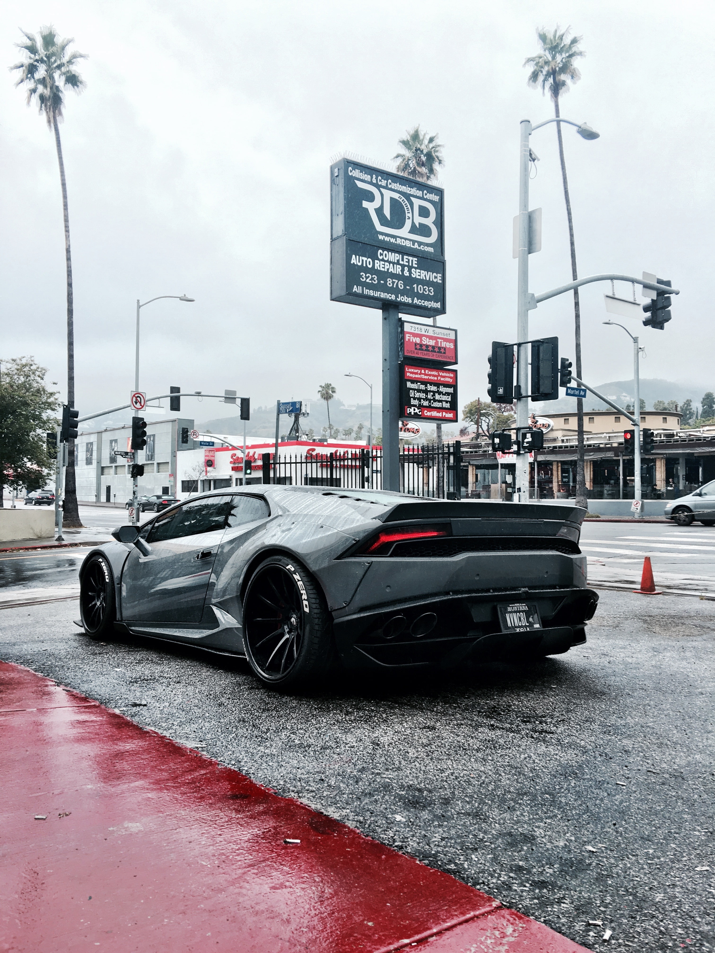 motor vehicle, road sign, city, nature, red, transportation, text, communication, 4K, architecture, arrow symbol, road, rules, lamborghini, outdoors, land vehicle, Phone HD Wallpaper
