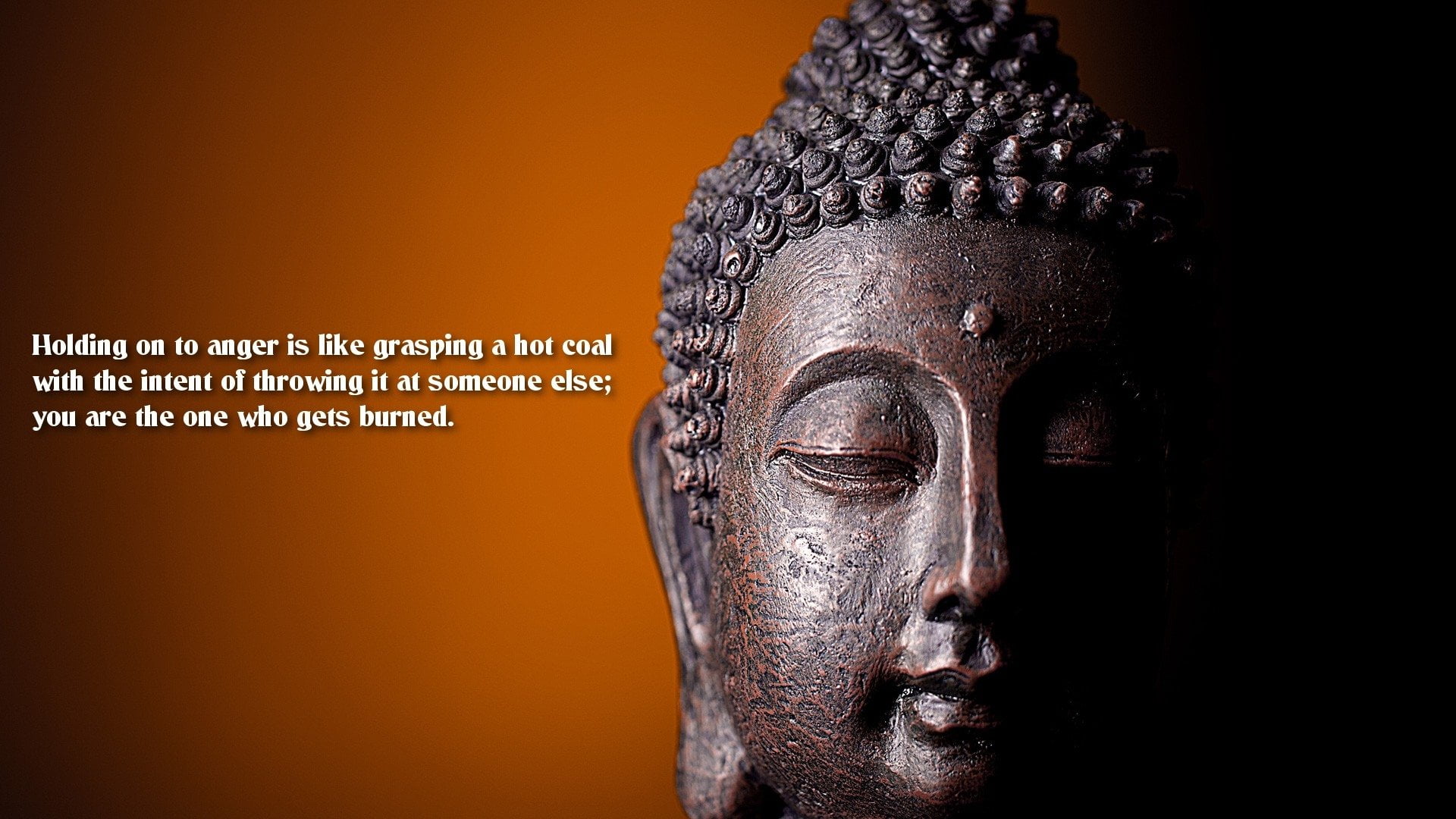 communication, religion, text, buddha, human representation, Buddhism, headshot, portrait, human face, copy space, digital composite, sculpture, Religious, HD Wallpaper