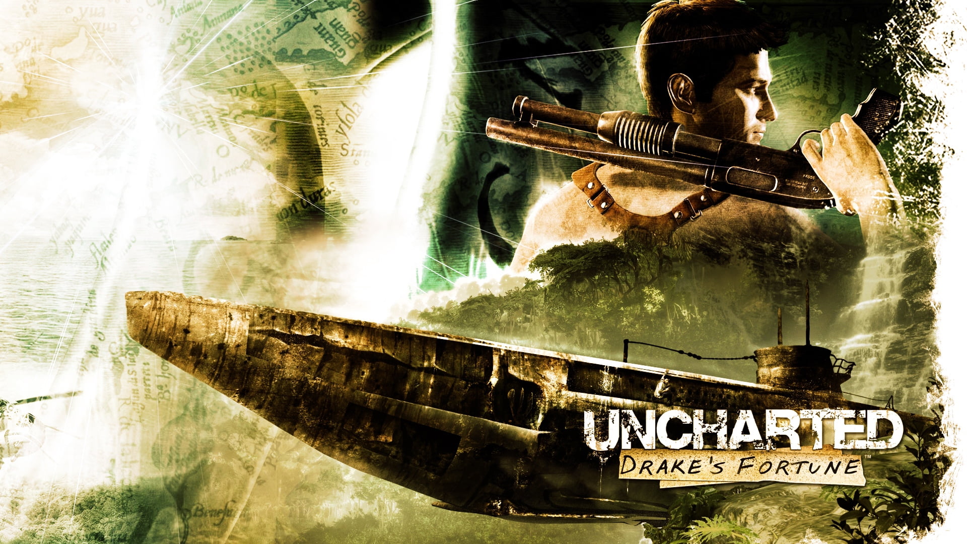 males, uncharted drakes fortune, outdoors, s, weapon, non-western script, water, 1080P, violin, number, man, script, day, fortune, uncharted, one Person, HD Wallpaper