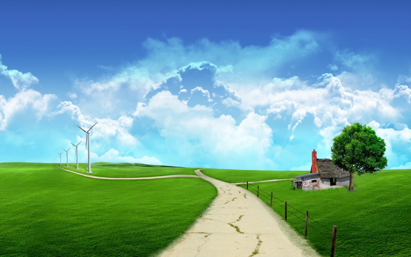 Cool, 720P, nature, season, art, summer, 3D, hd, d, HD Wallpaper