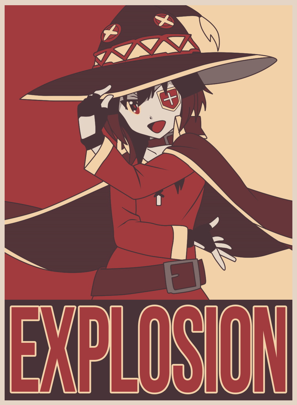 Hope posters, Megumin, anime girls, Kono Subarashii Sekai ni Shukufuku wo!, 720P, Phone HD Wallpaper