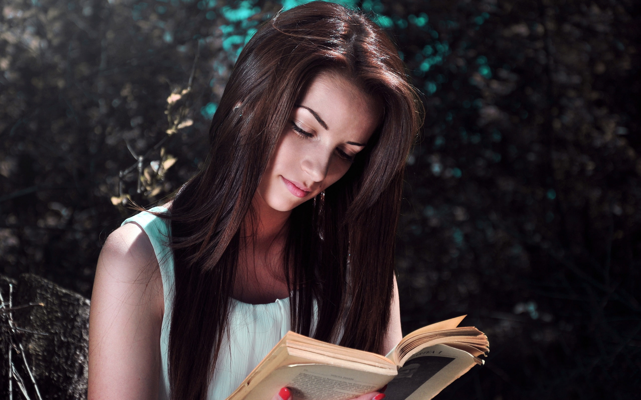2K, Reading, Sunlight, Girl, Book, HD Wallpaper